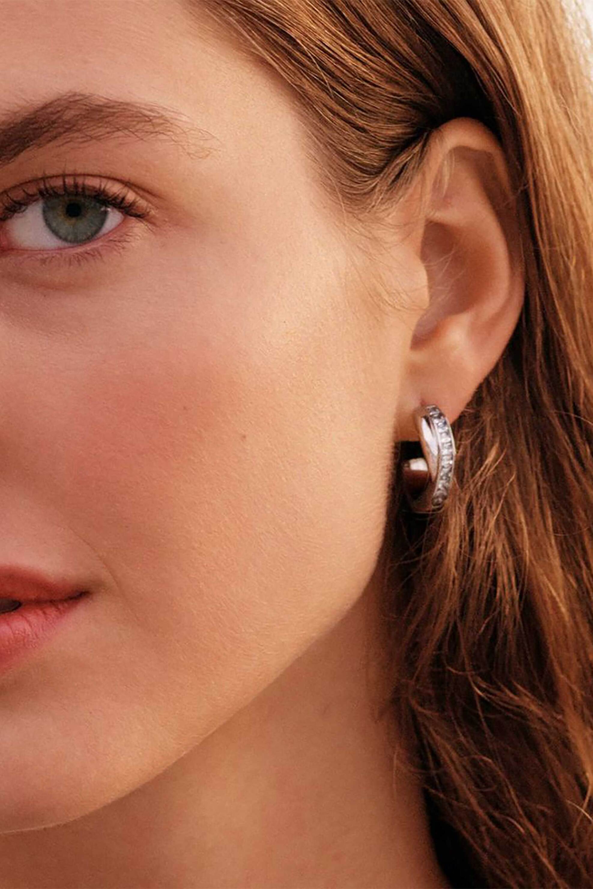 EDBLAD γυναικεία σκουλαρίκια "Andorra Creoles Duo Steel" (L) - 126046 φωτογραφία