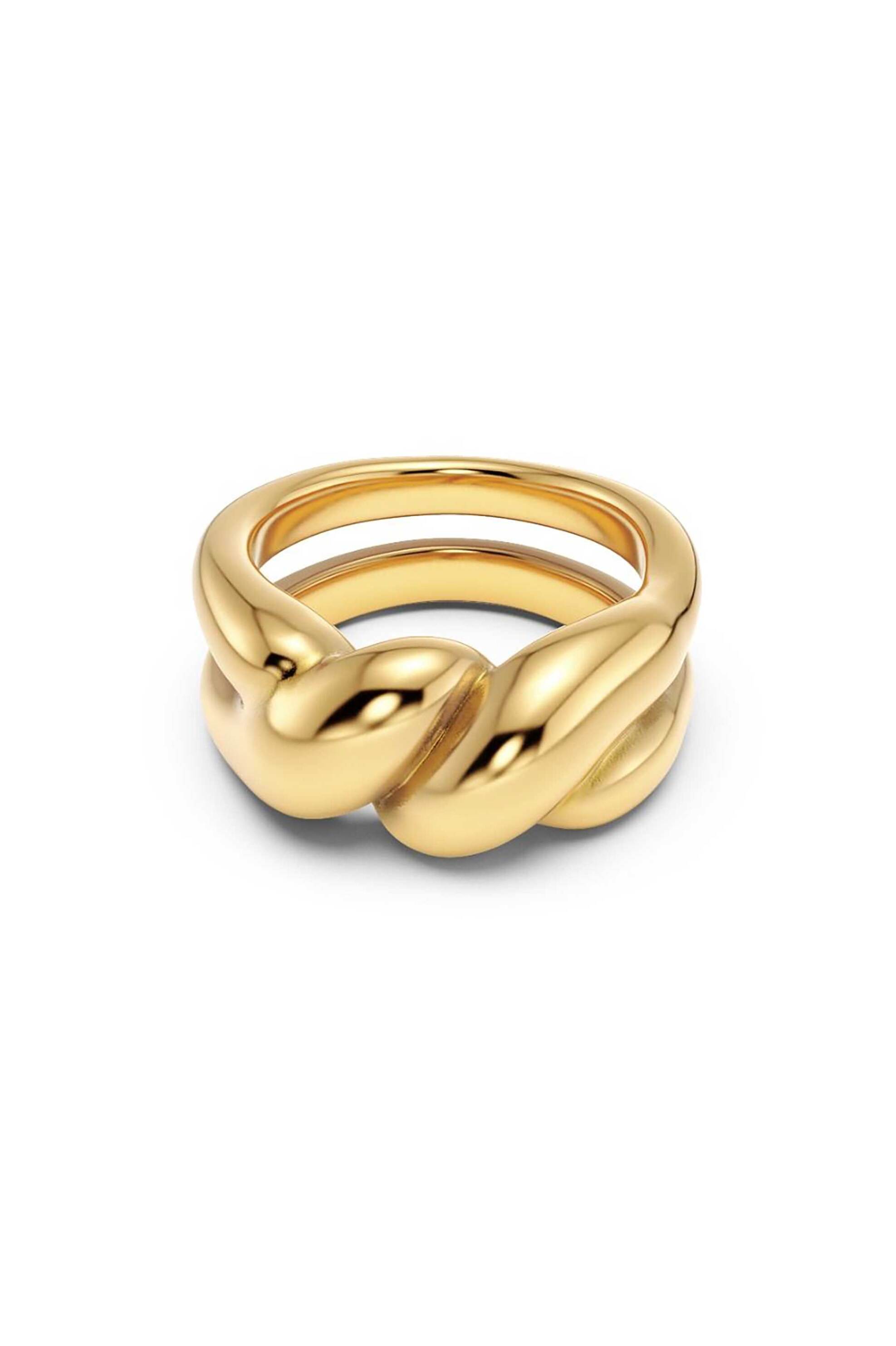EDBLAD γυναικείο δαχτυλίδι "Twist Gold" (M) - 127941-M φωτογραφία