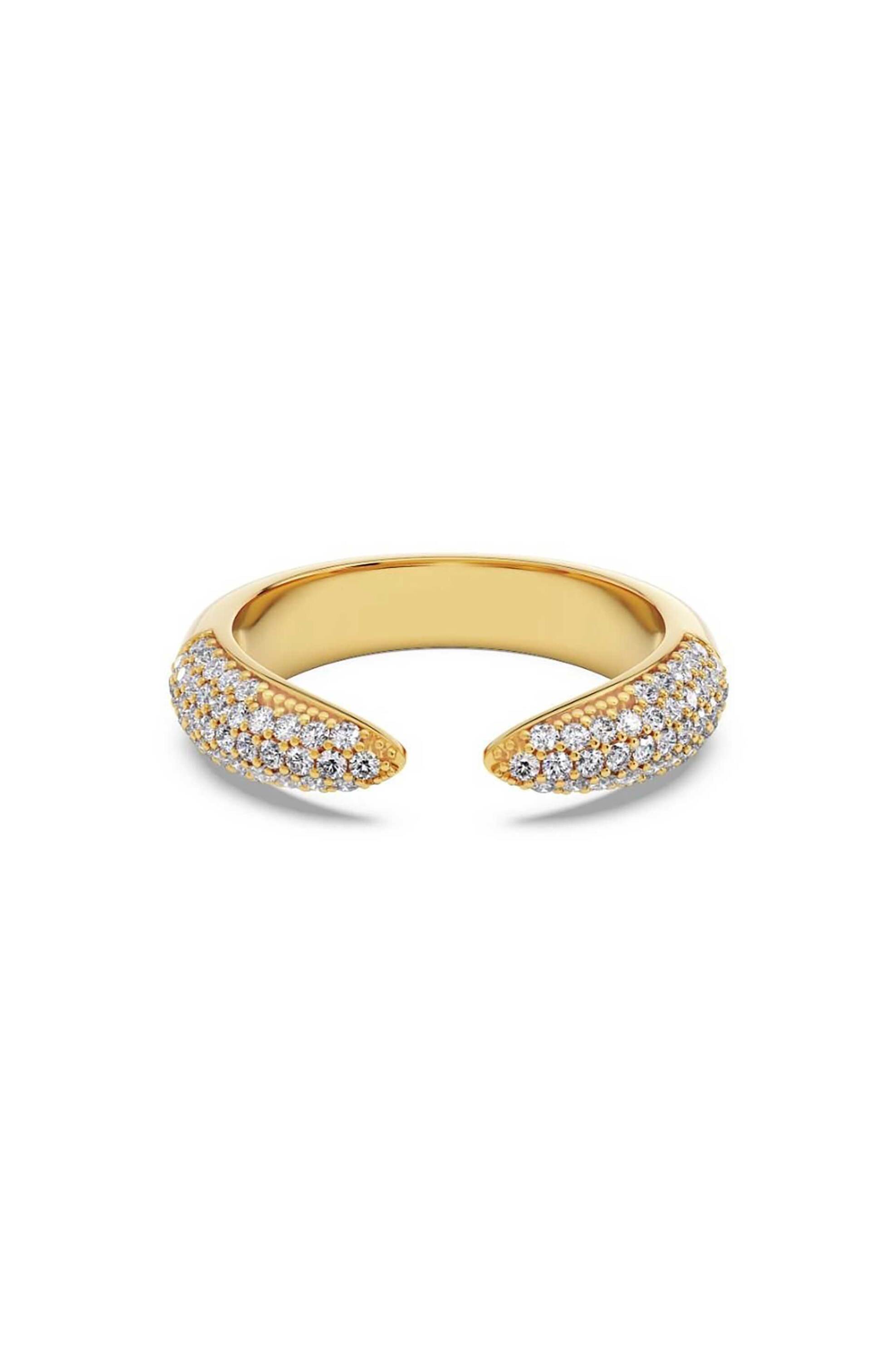 EDBLAD EDBLAD γυναικείο δαχτυλίδι "Crest Pavé Gold" (S) - 127618-S - 2