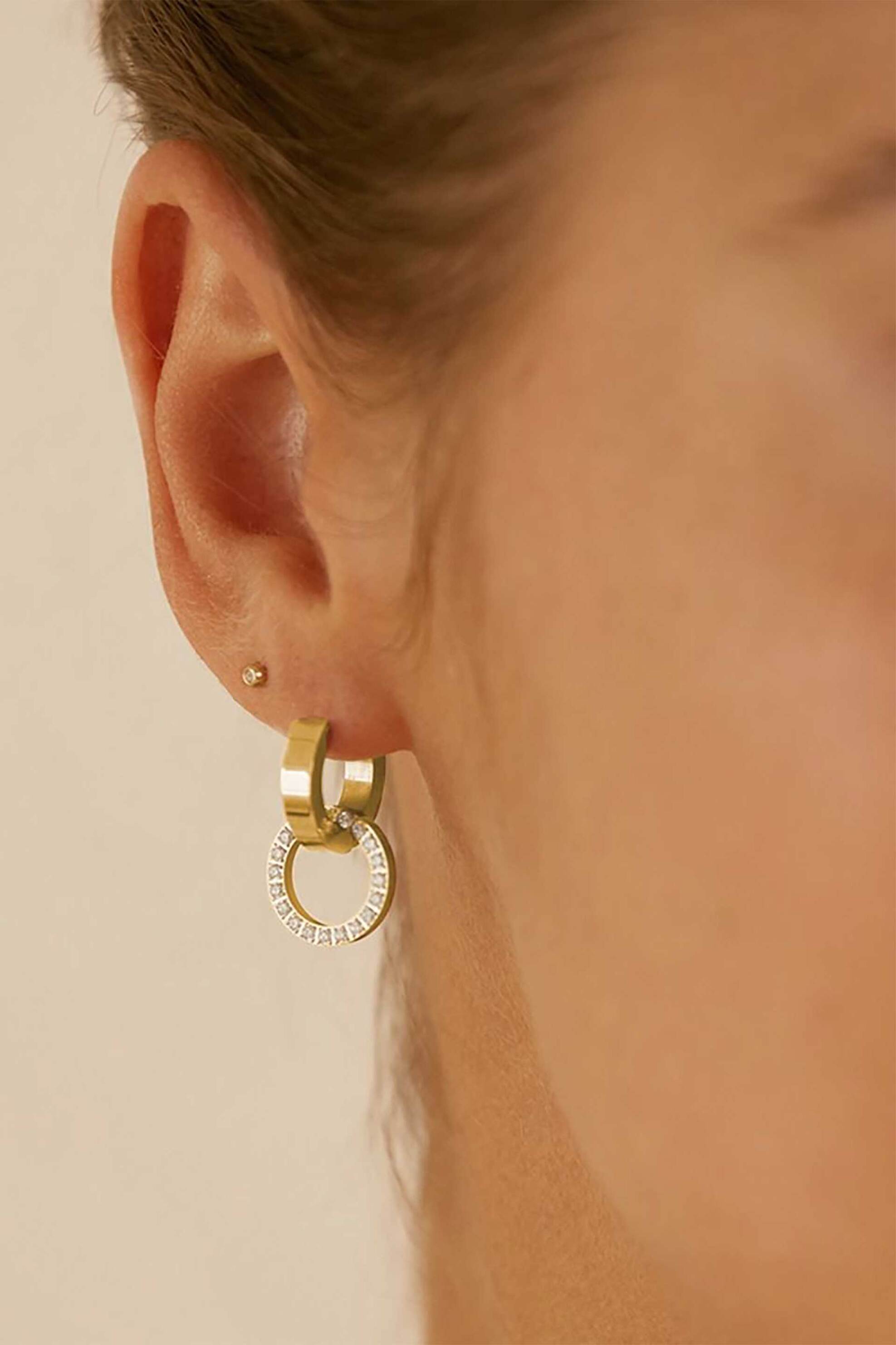 EDBLAD γυναικεία σκουλαρίκια "Eternal Orbit Gold" - 120174 φωτογραφία