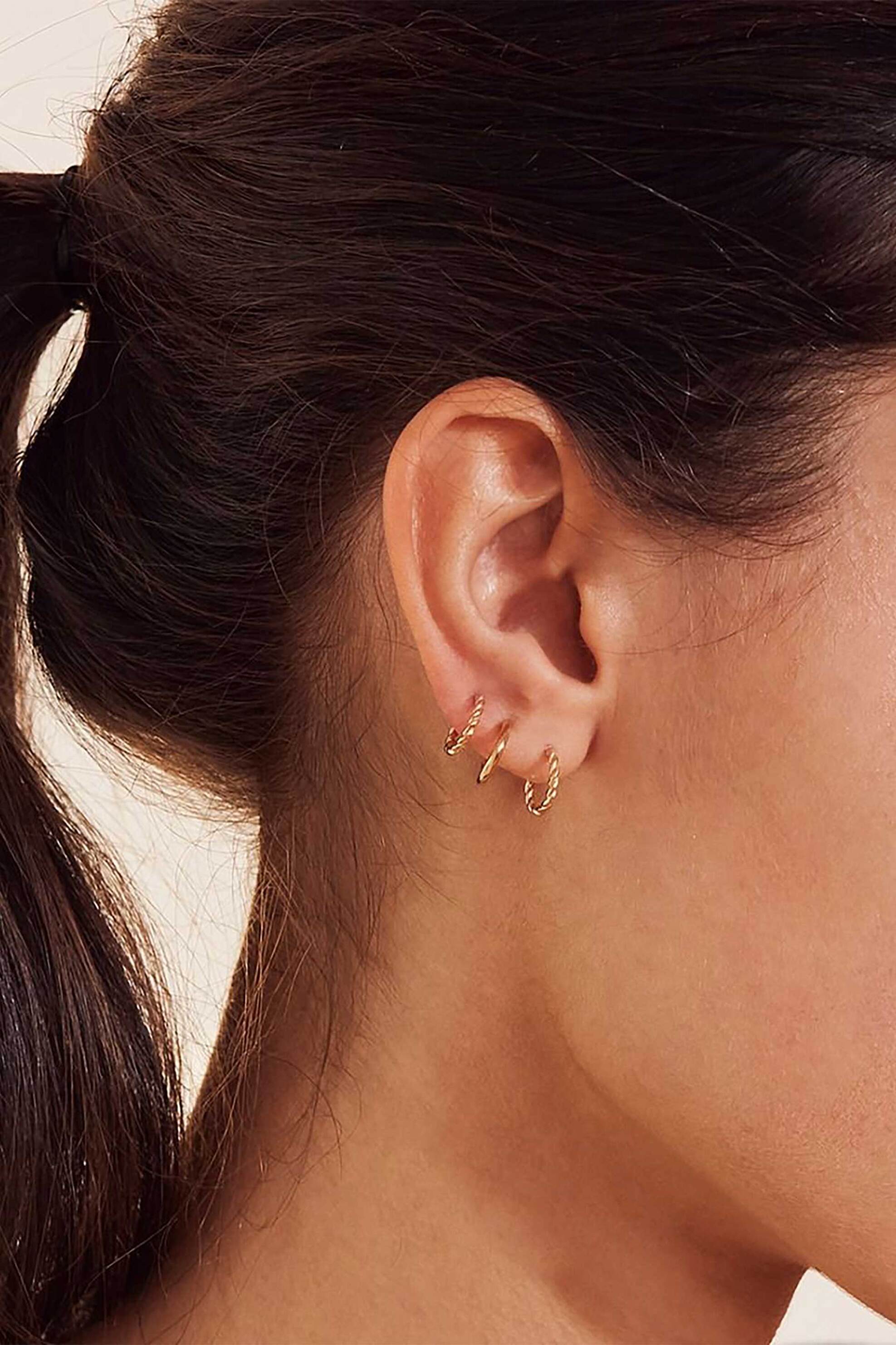 EDBLAD γυναικεία σκουλαρίκια "Creoles Gold" (2 ζευγάρια) - 123860 φωτογραφία