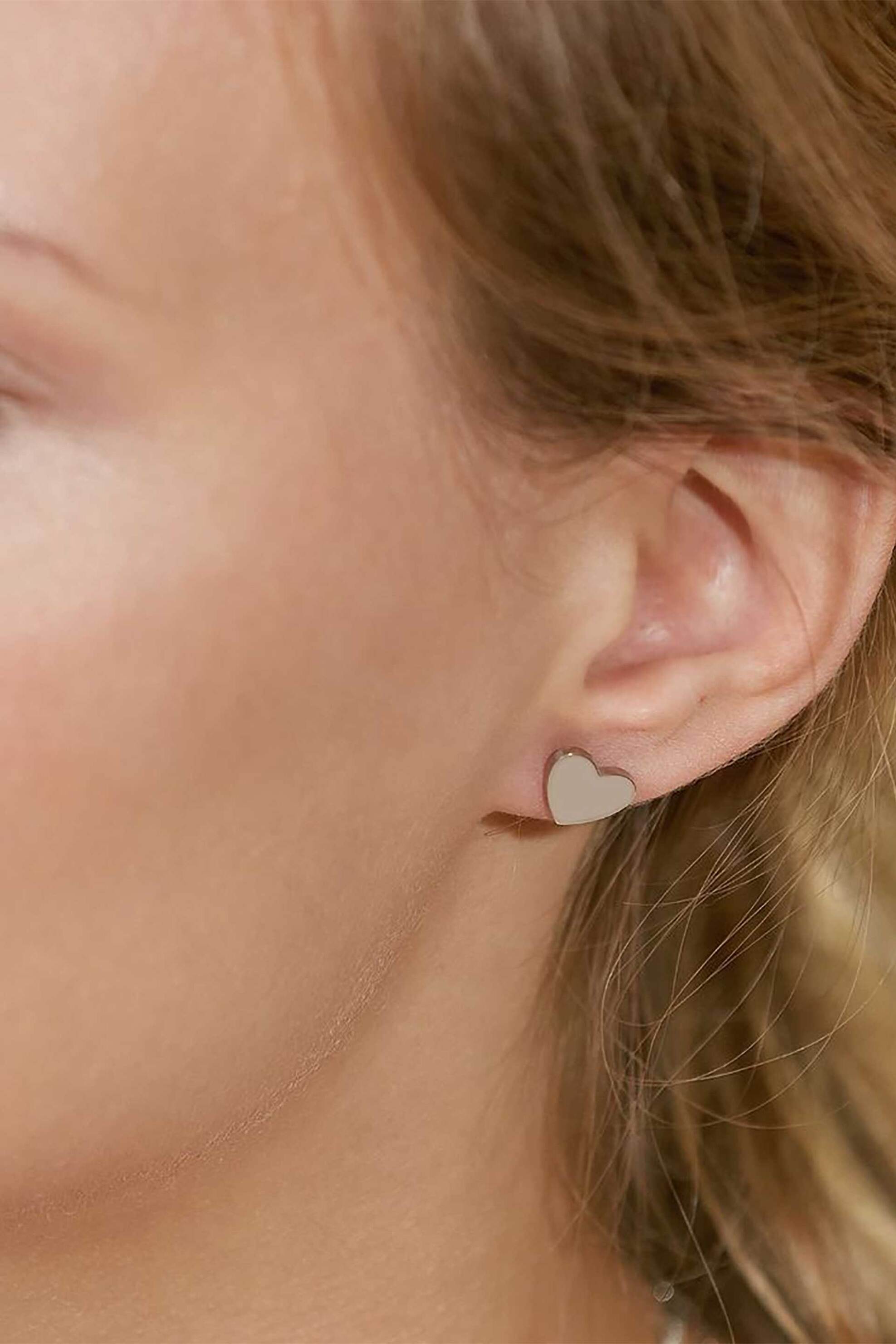 EDBLAD γυναικεία σκουλαρίκια "Pure Heart Studs Steel" - 108641 φωτογραφία
