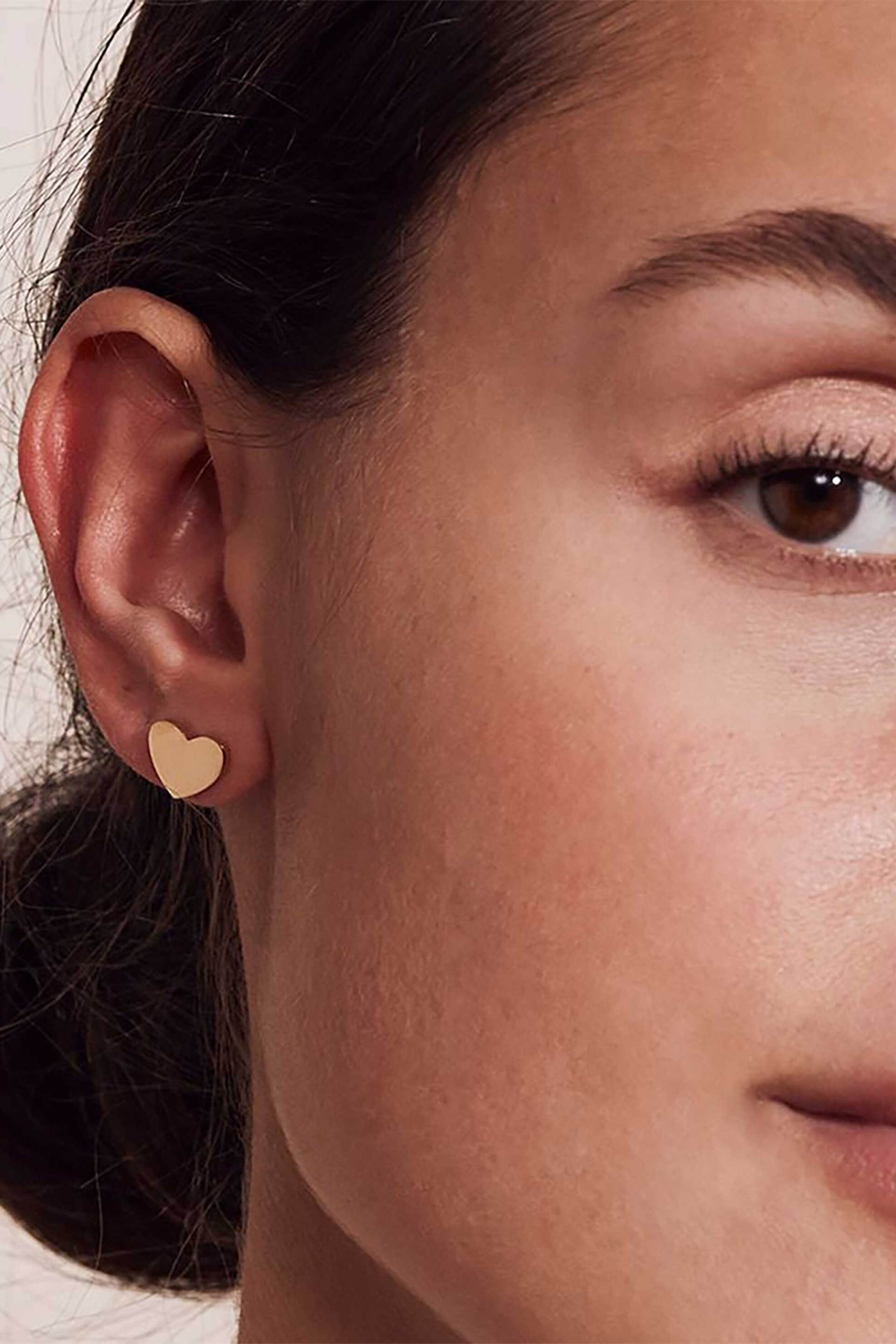 EDBLAD γυναικεία σκουλαρίκια "Pure Heart Studs Gold" - 108642 φωτογραφία