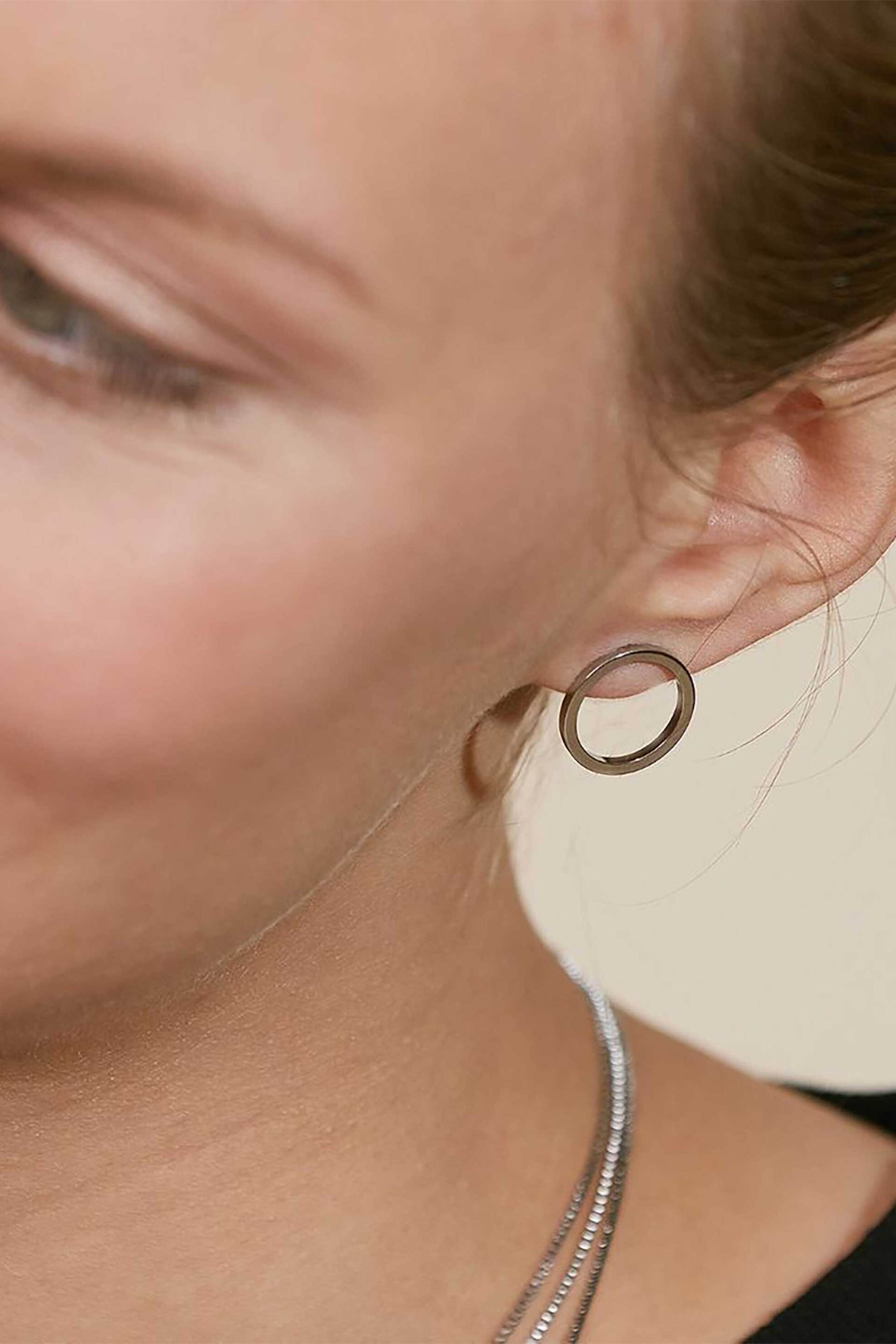 EDBLAD γυναικεία σκουλαρίκια "Circle Steel" (S) - 109338 φωτογραφία