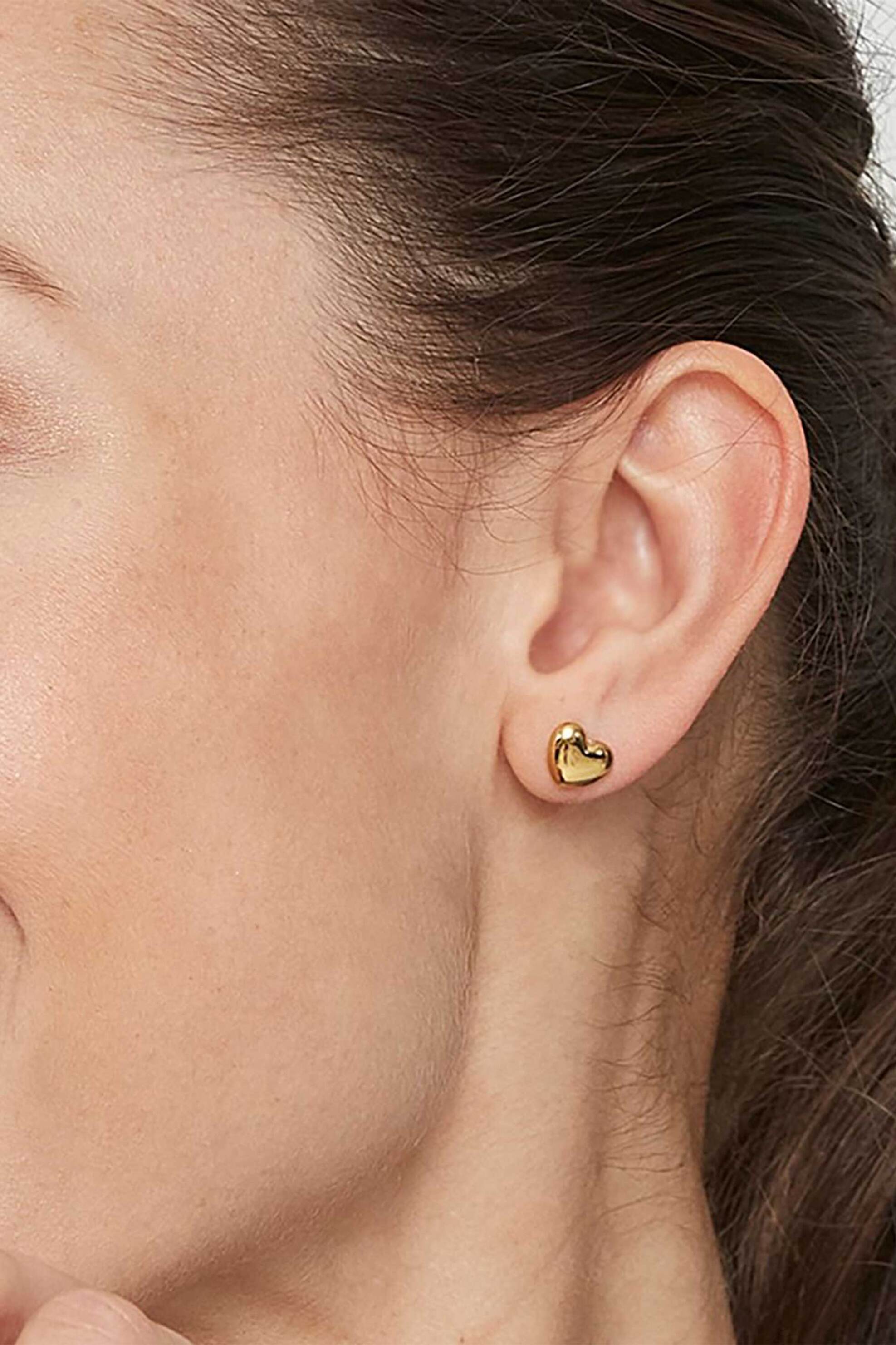 EDBLAD γυναικεία σκουλαρίκια "Barley Studs Gold" - 124082 φωτογραφία