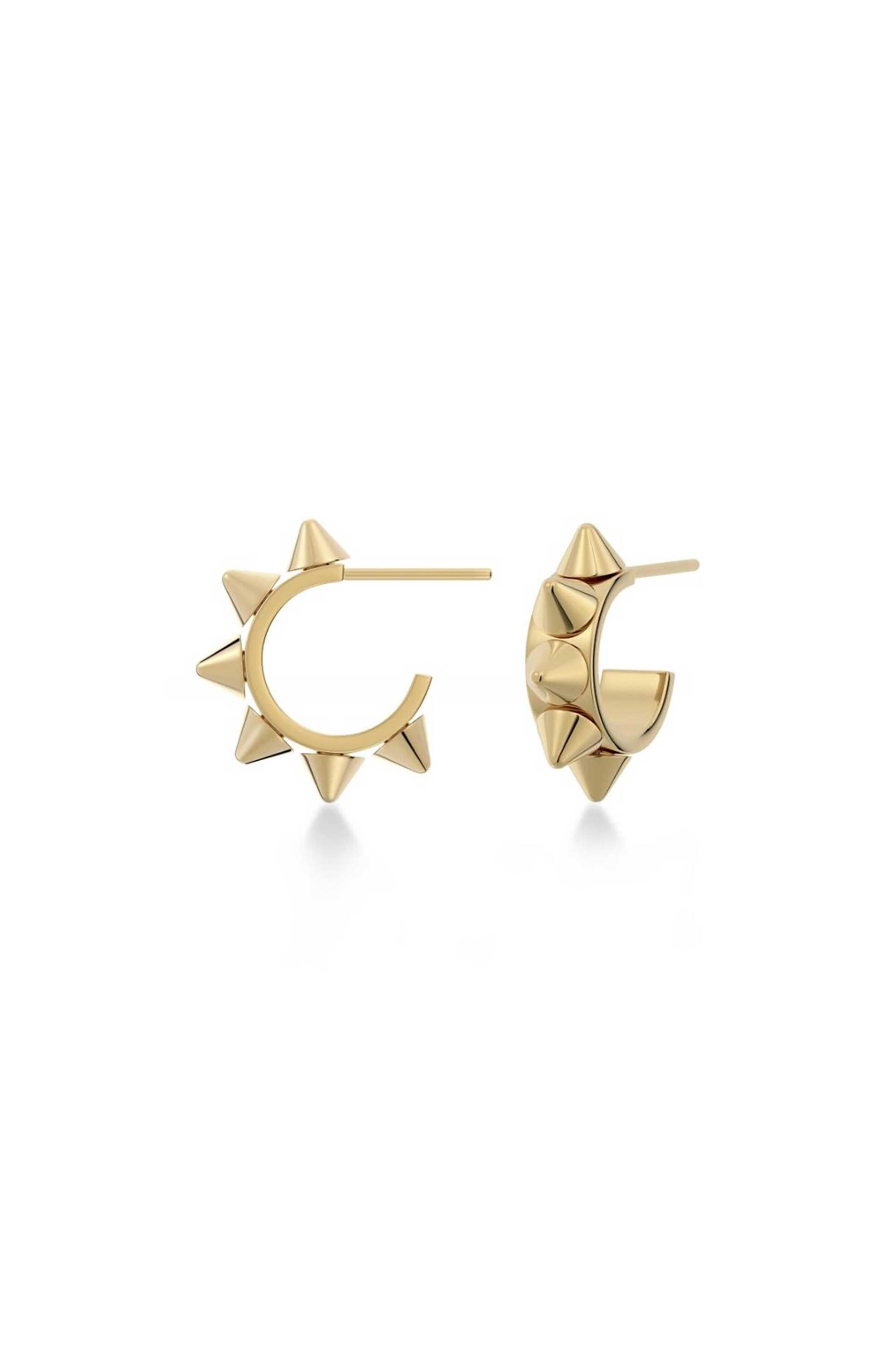 EDBLAD γυναικεία σκουλαρίκια "Peak Creoles Mini Gold" - 126250