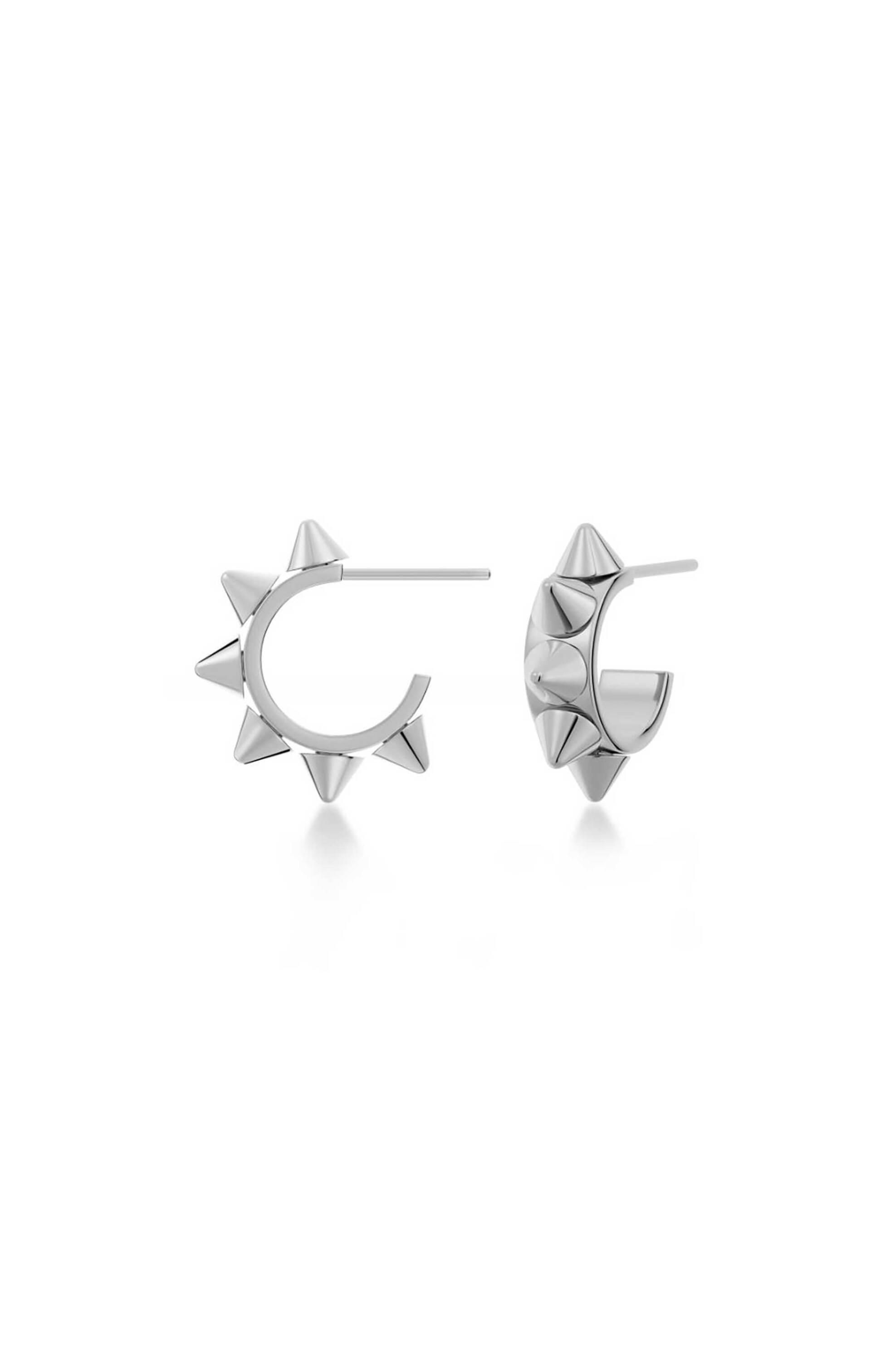 EDBLAD γυναικεία σκουλαρίκια "Peak Creoles Mini Steel" - 126251