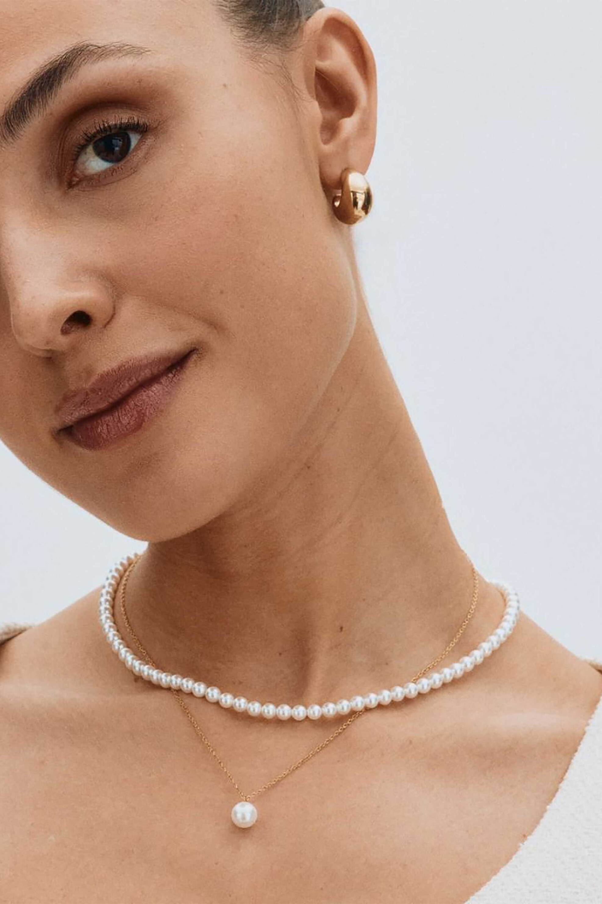 EDBLAD γυναικείο κολιέ "Lilian Necklace Multi M Gold" - 122859 φωτογραφία