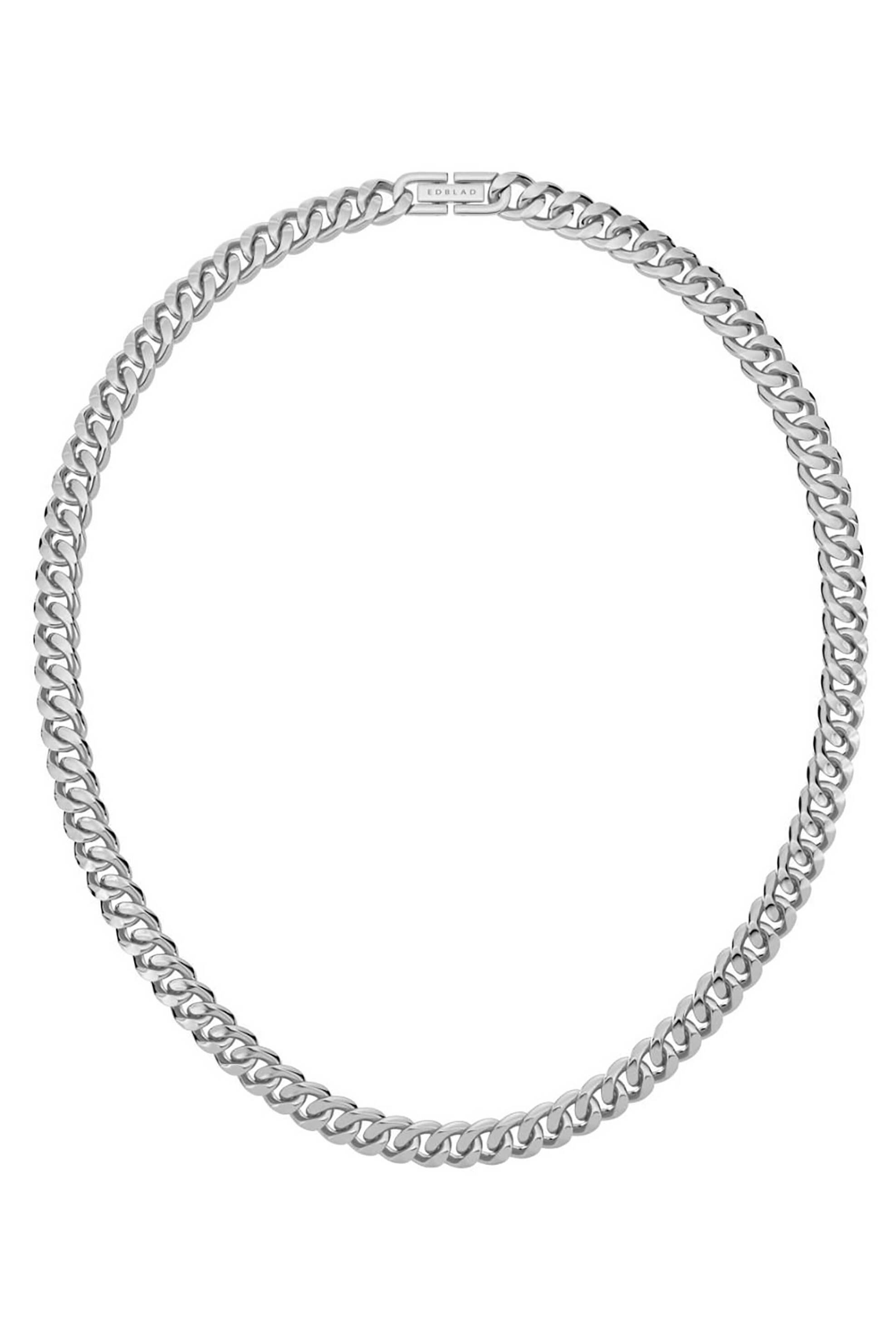 EDBLAD γυναικείο κολιέ "Curb Chain Necklace Steel" - 127405