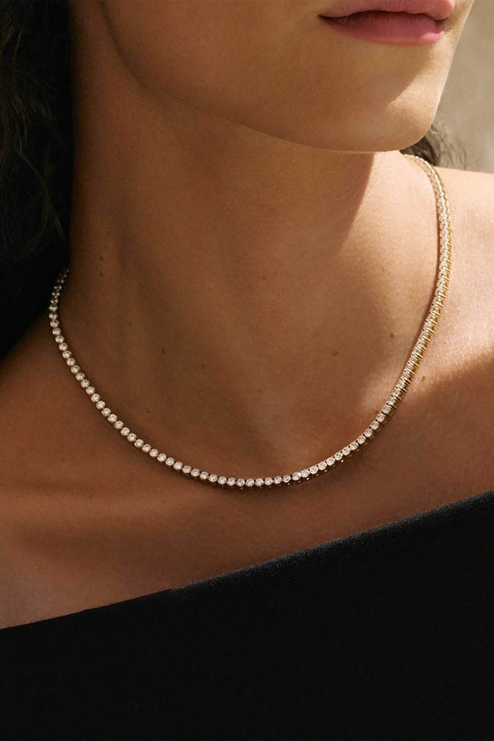 EDBLAD γυναικείο κολιέ "Tennis Necklace Gold" - 127935 φωτογραφία