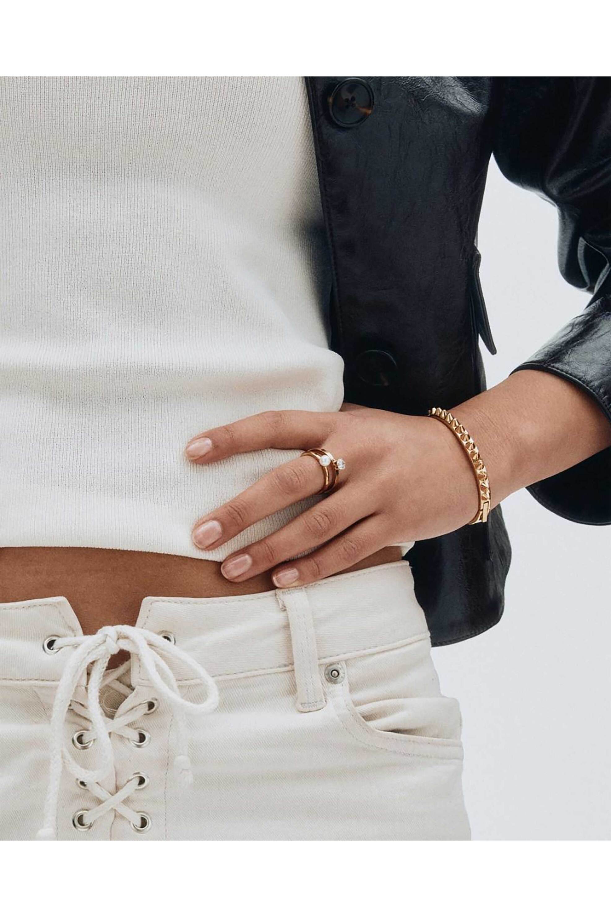 Edblad Γυναικείο Βραχιόλι Peak Bangle Gold (L) - 126571-L