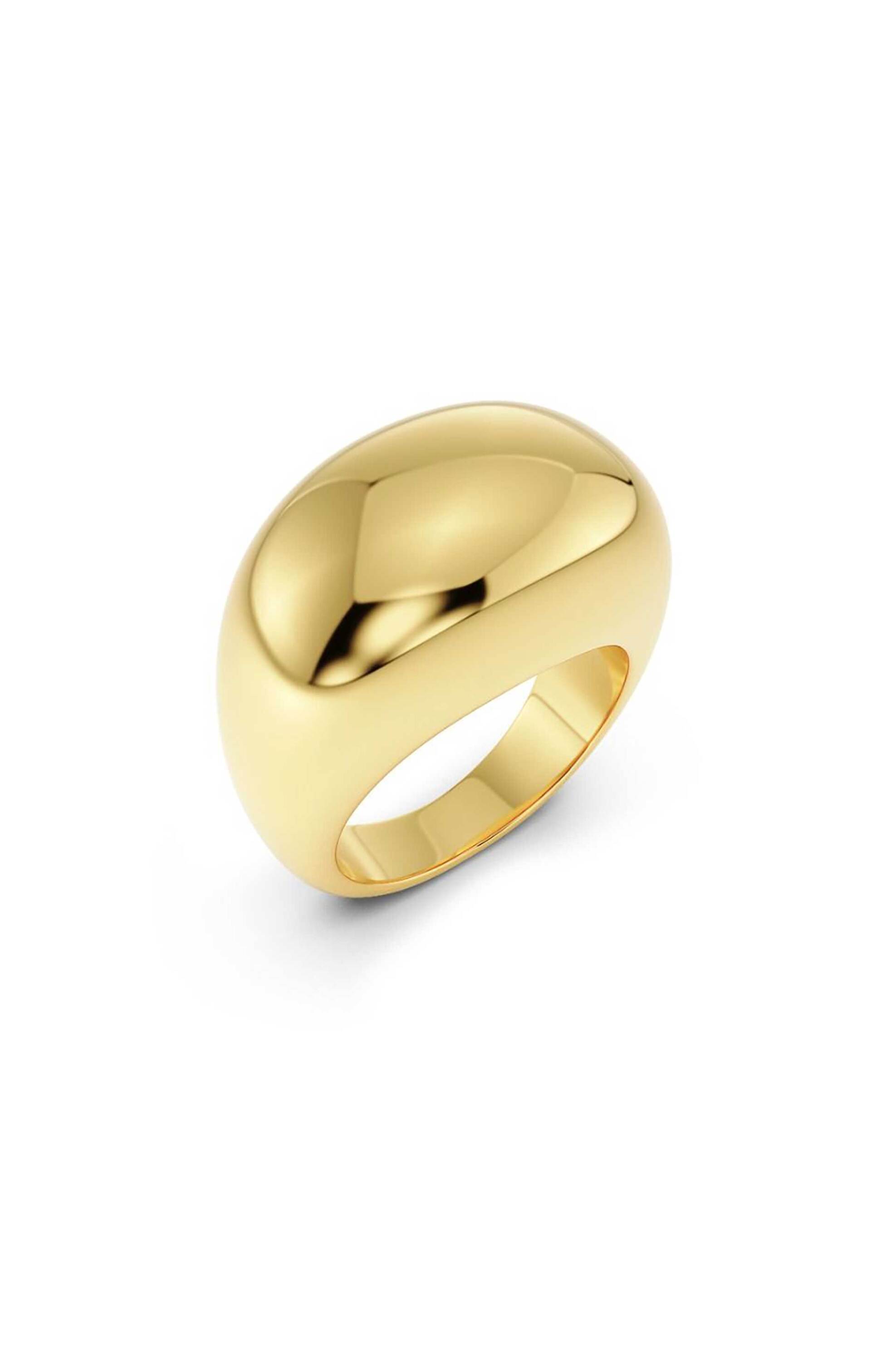 EDBLAD γυναικείο δαχτυλίδι "Silver Bean Gold" (M) - 128077-M