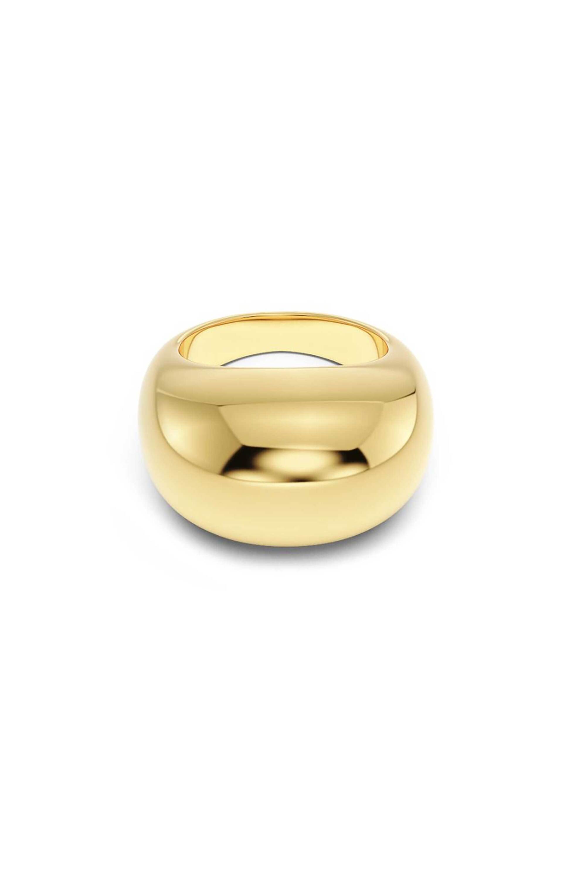 EDBLAD EDBLAD γυναικείο δαχτυλίδι "Silver Bean Gold" (M) - 128077-M - 2