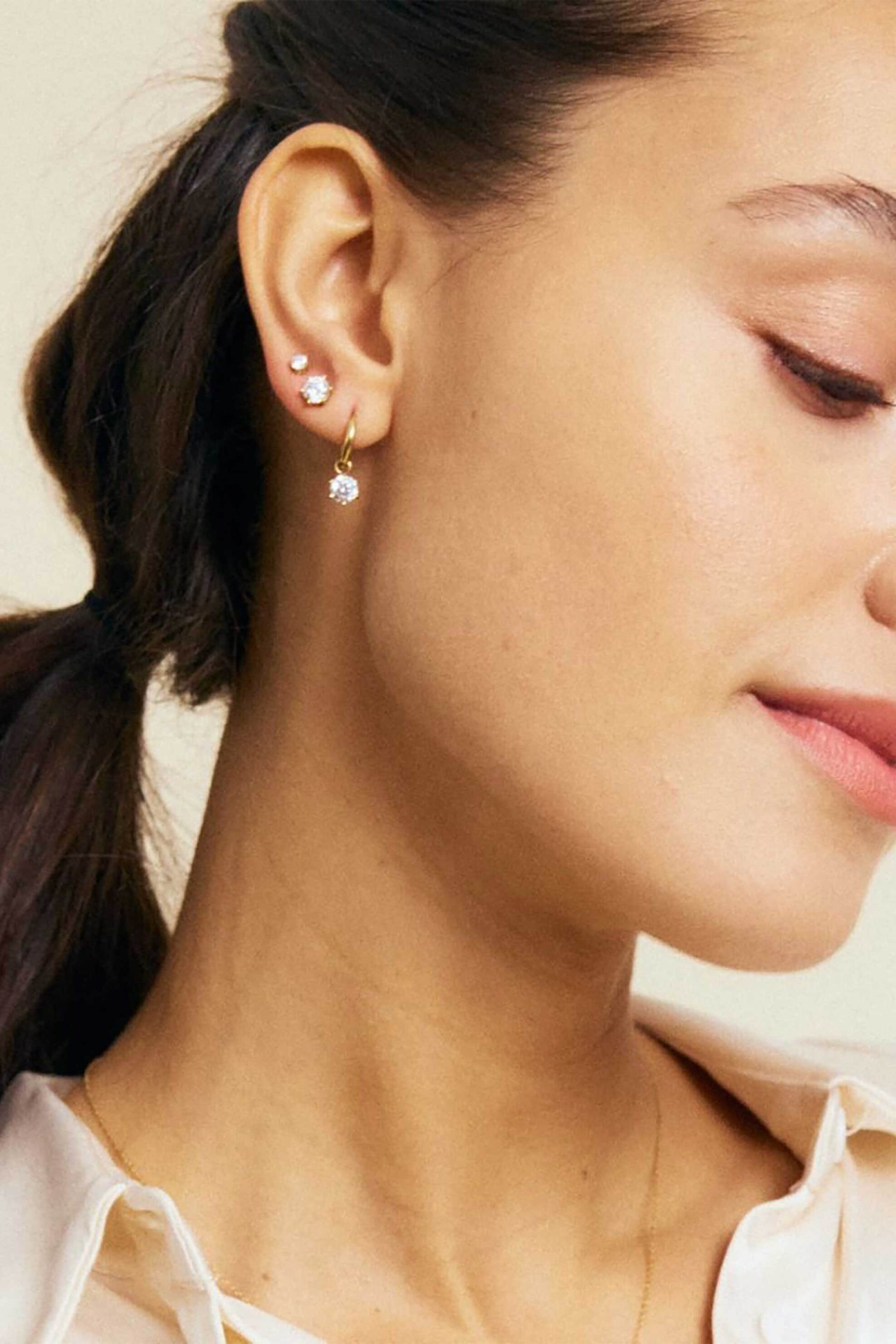 Edblad Γυναικεία Σκουλαρίκια Crown Studs Mini Gold - 127191