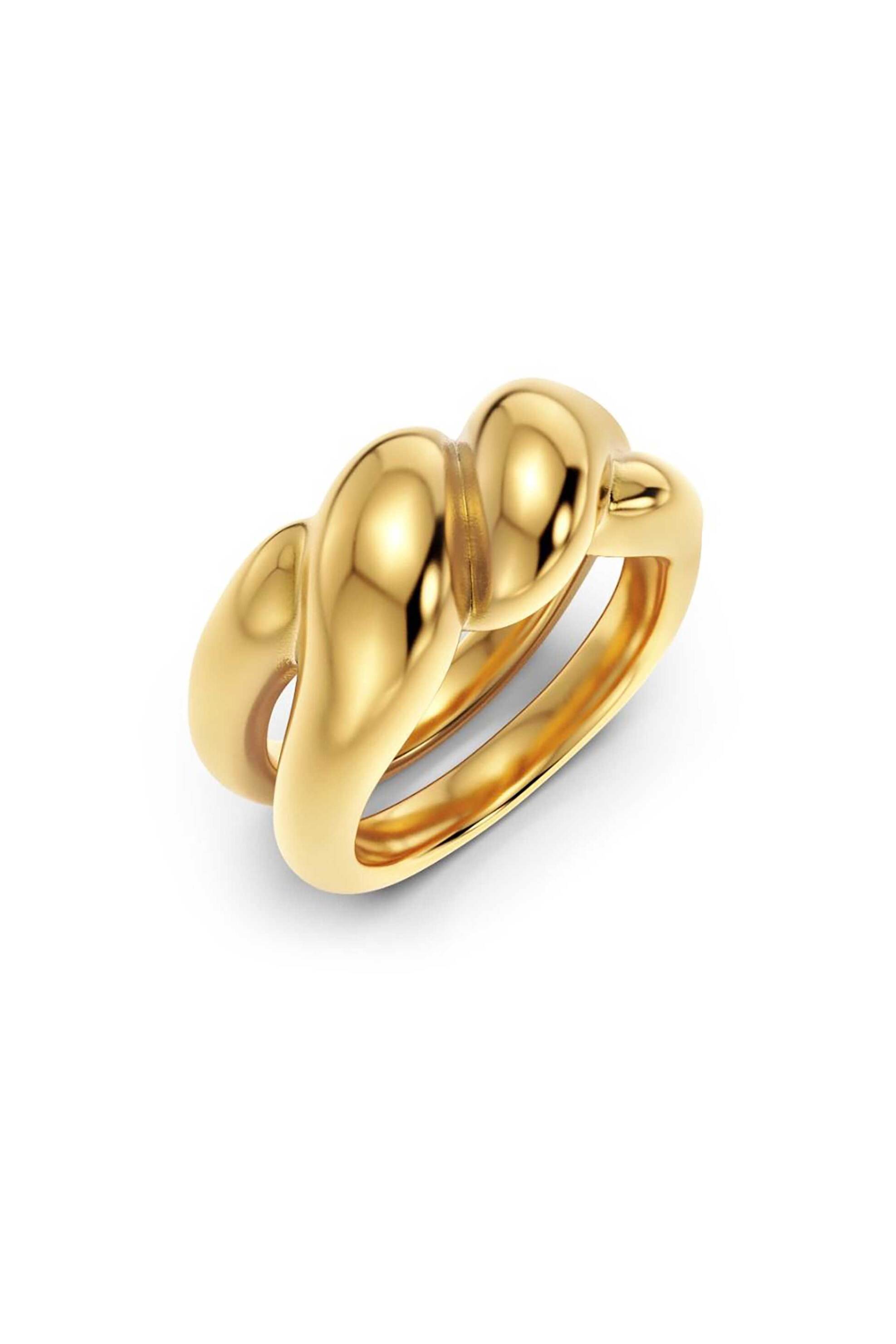 EDBLAD γυναικείο δαχτυλίδι "Twist Gold" (XL) - 127941-XL