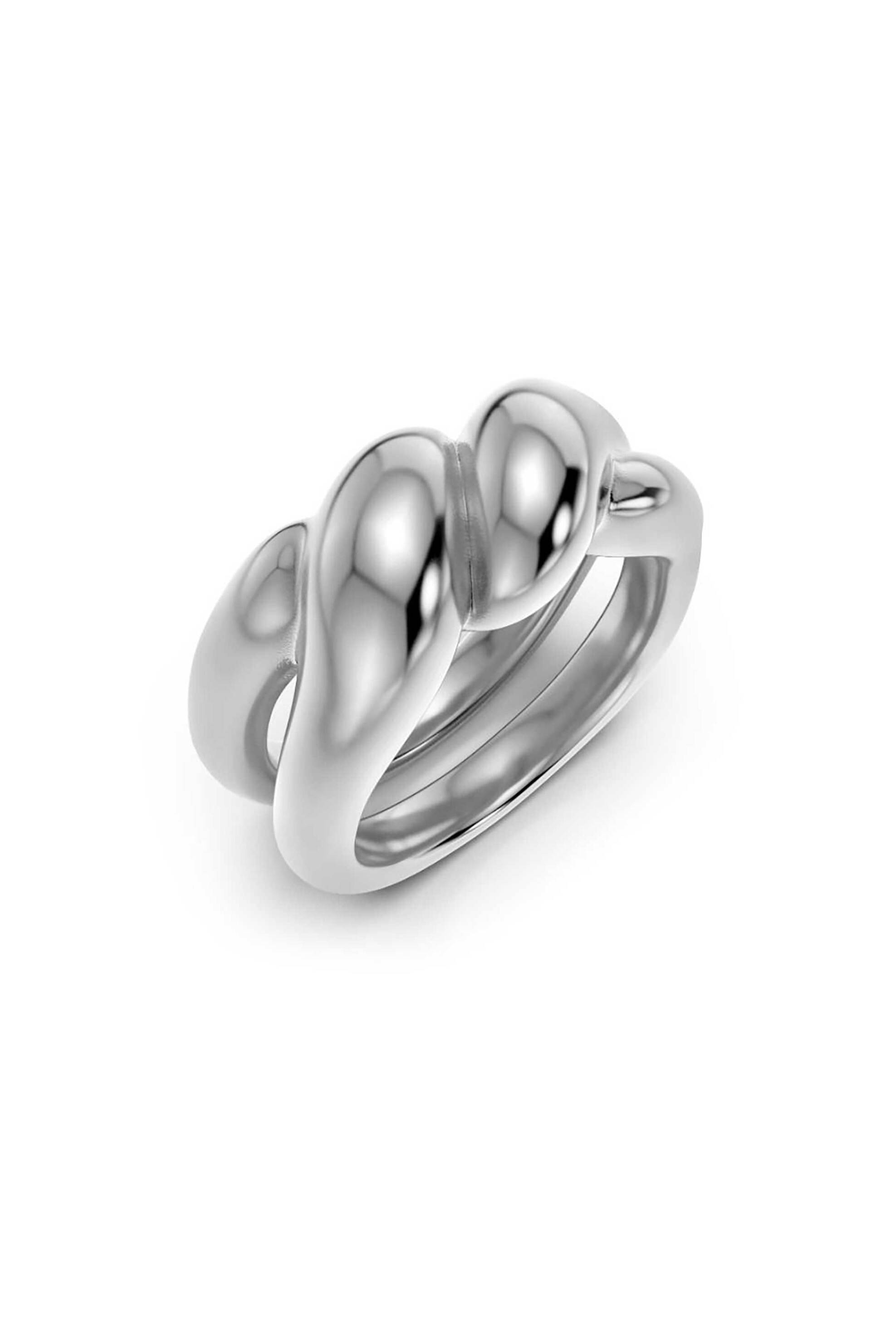 EDBLAD γυναικείο δαχτυλίδι "Twist Steel" (XL) - 127942-XL