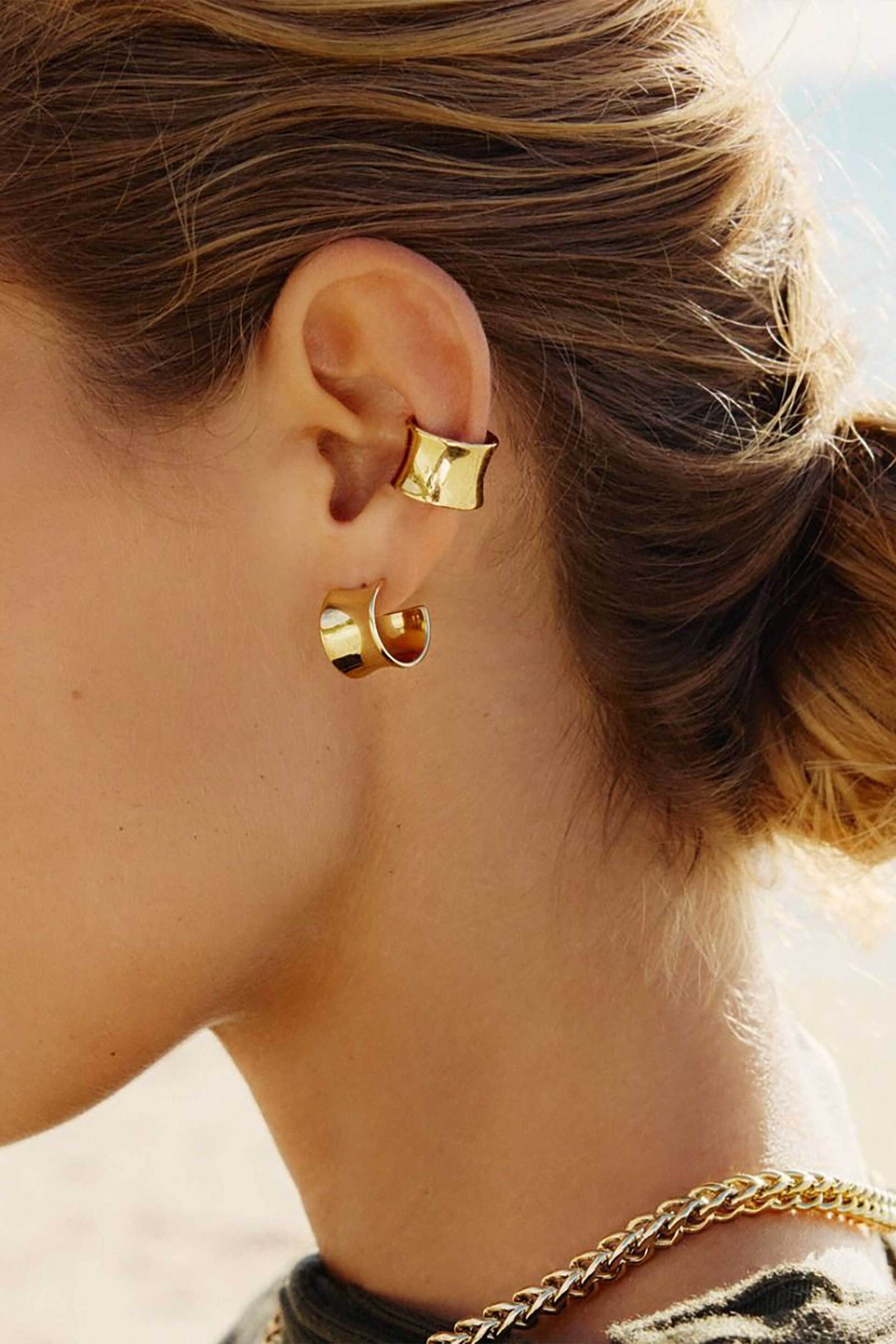 Edblad Γυναικεία Σκουλαρίκια Cane Studs Gold - 129393