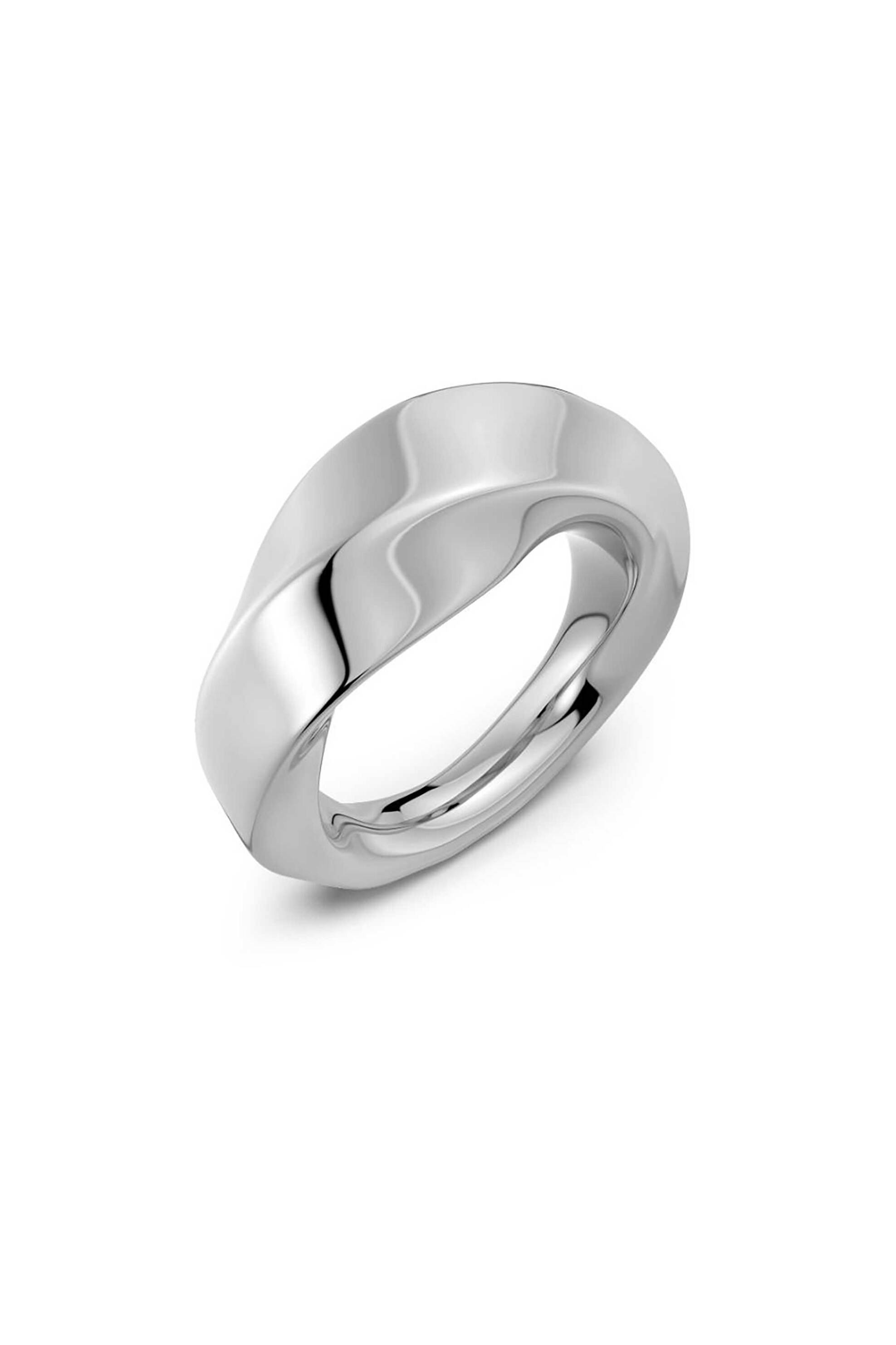 EDBLAD γυναικείo δαχτυλίδι "Helix Ring Steel" (L) - 129452-L
