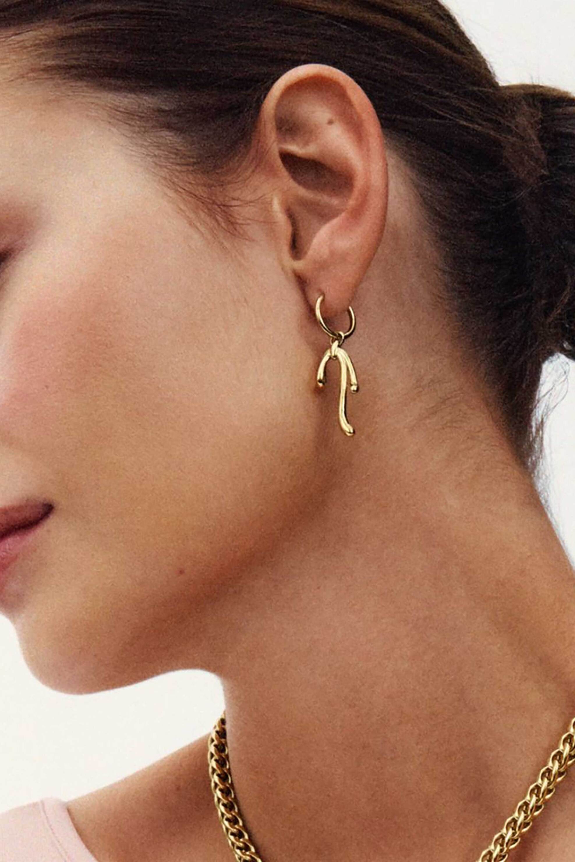 EDBLAD γυναικεία σκουλαρίκια "Lace Hoops Gold" - 129455 φωτογραφία