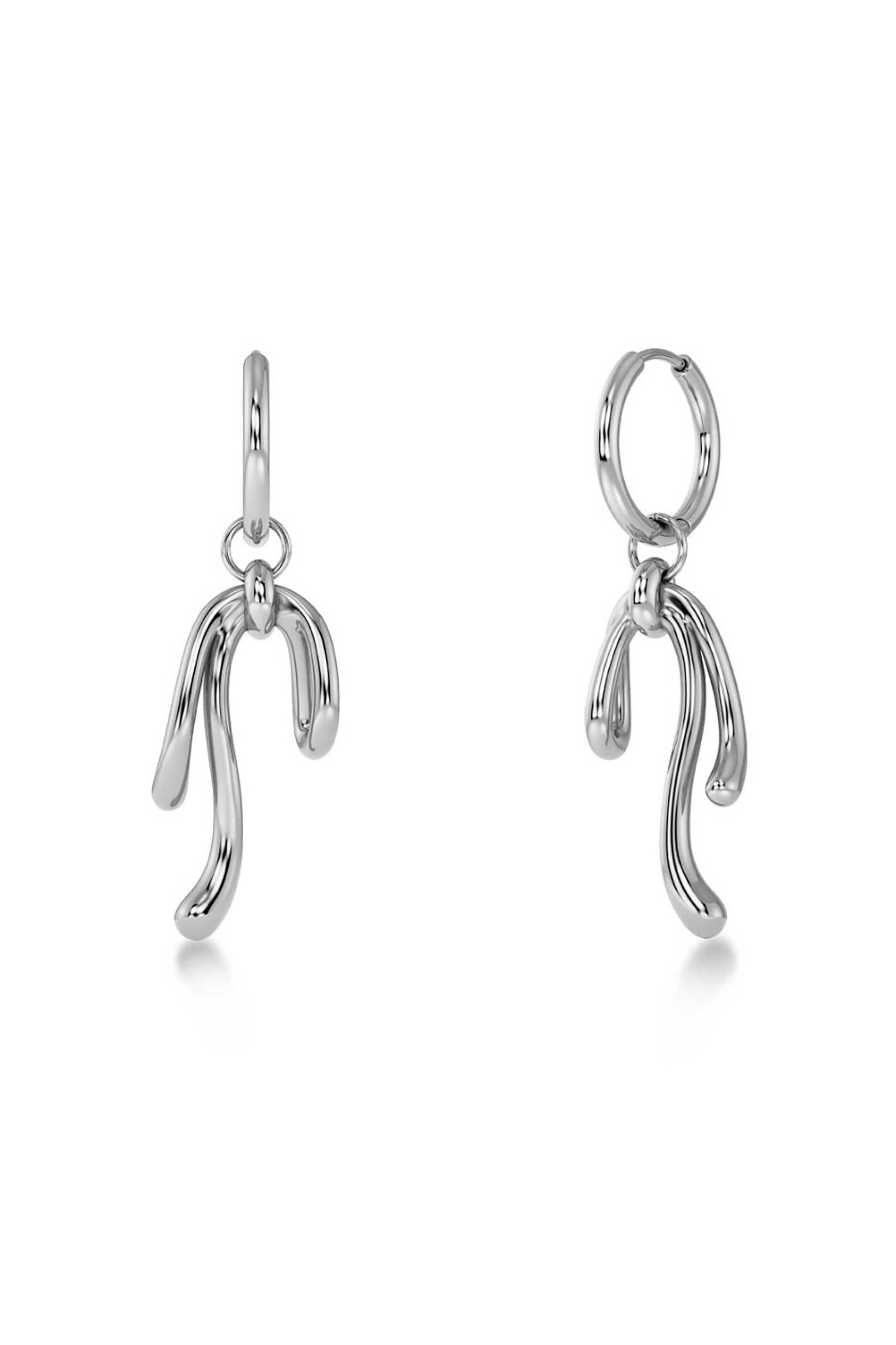 EDBLAD γυναικεία σκουλαρίκια "Lace Hoops Steel" - 129456