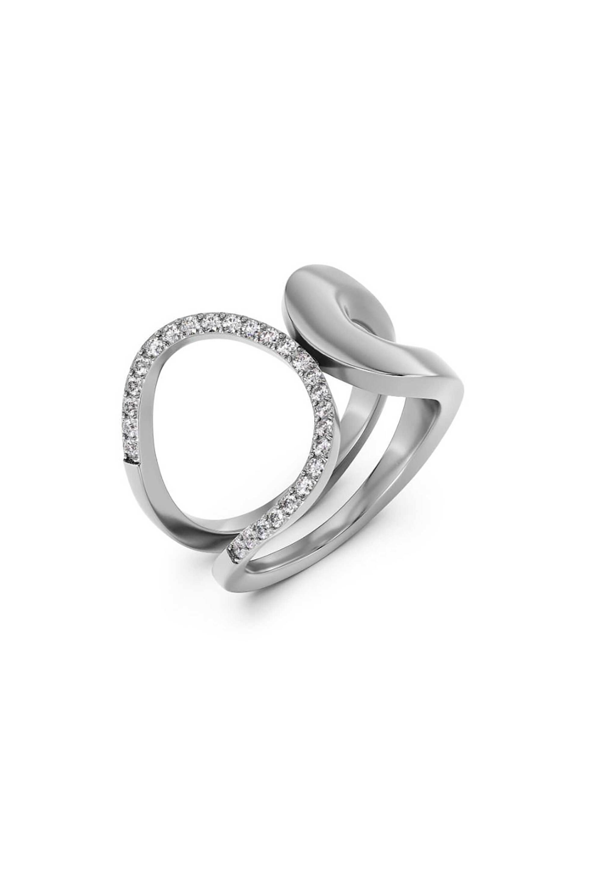 EDBLAD γυναικείο δαχτυλίδι "Plié Ring Steel" (L) - 129470-L