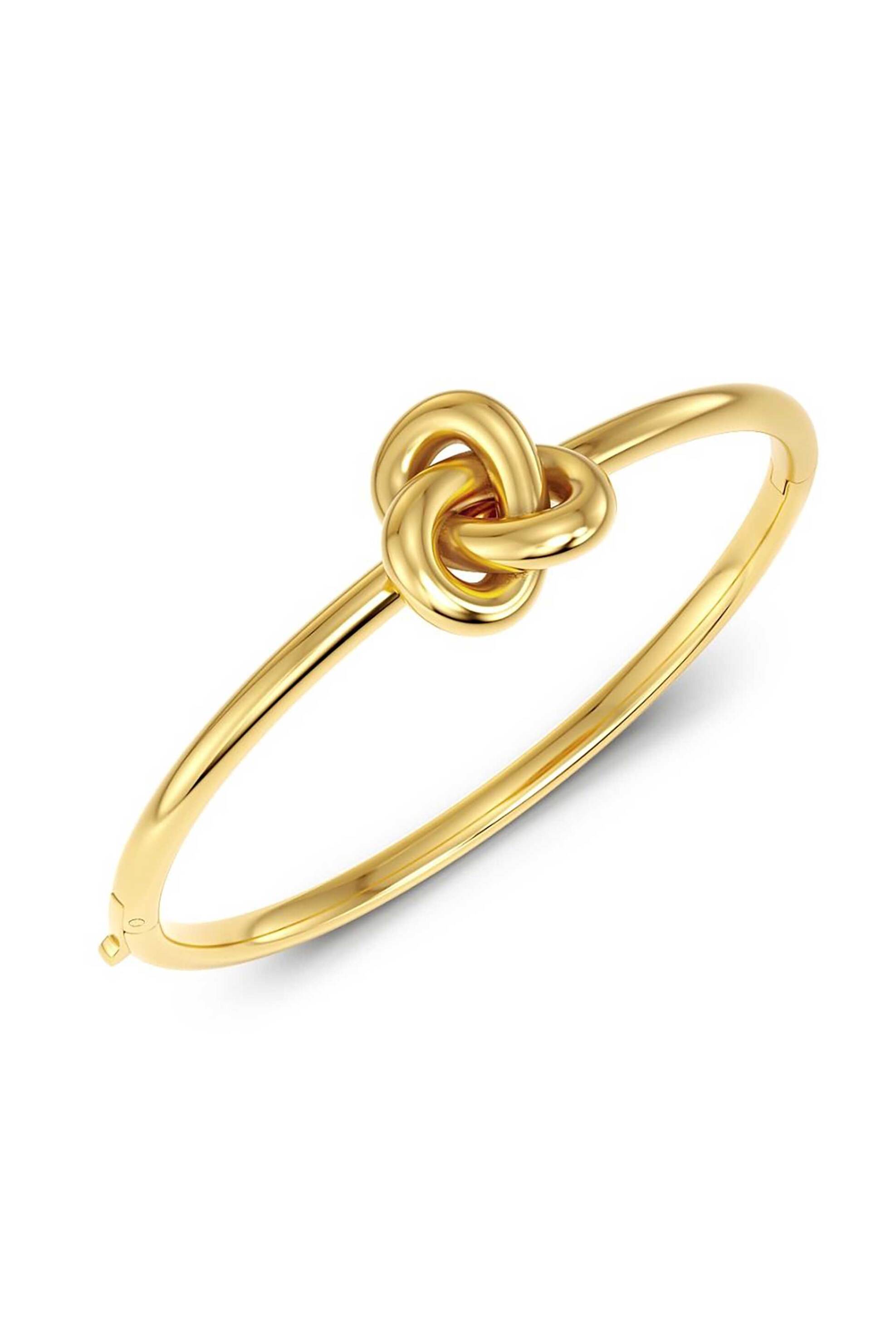 EDBLAD γυναικείο βραχιόλι "Infinity Knot Bangle Gold" (L) - 129917-L
