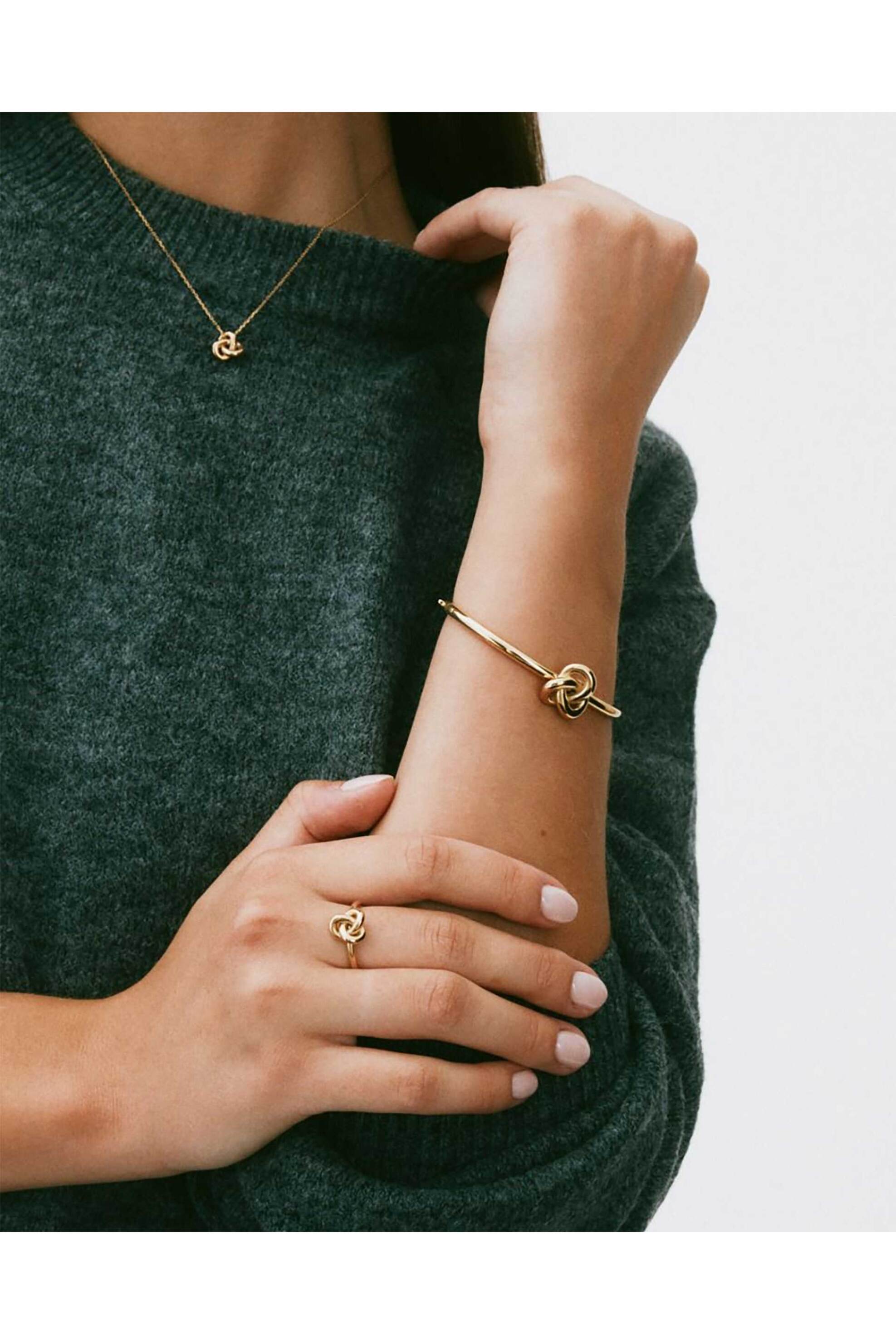Edblad Γυναικείο Βραχιόλι Infinity Knot Bangle Gold (L) - 129917-L