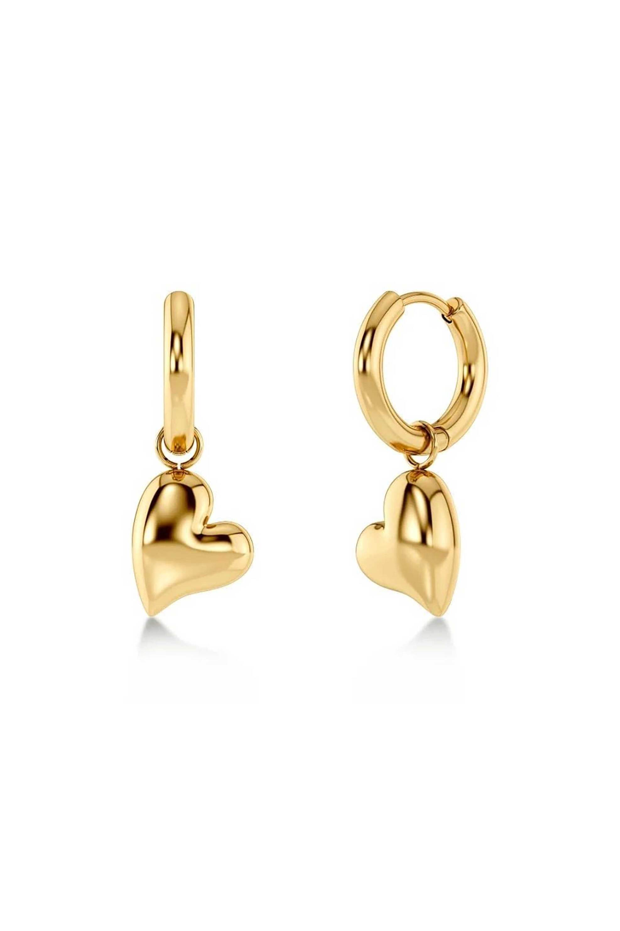 EDBLAD γυναικεία σκουλαρίκια "Amorina Hoops Gold" - 130231