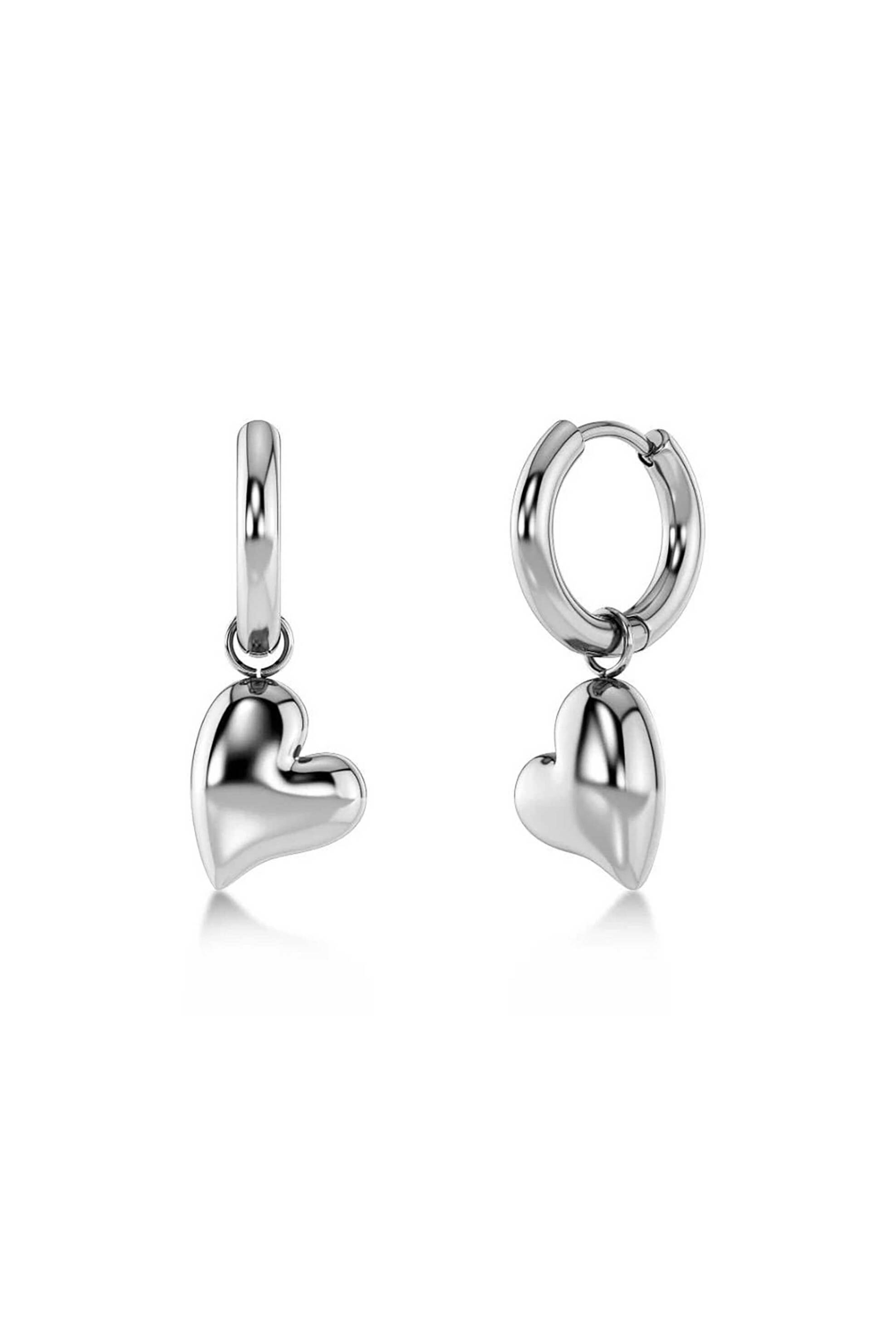 EDBLAD γυναικεία σκουλαρίκια "Amorina Hoops Silver" - 130232