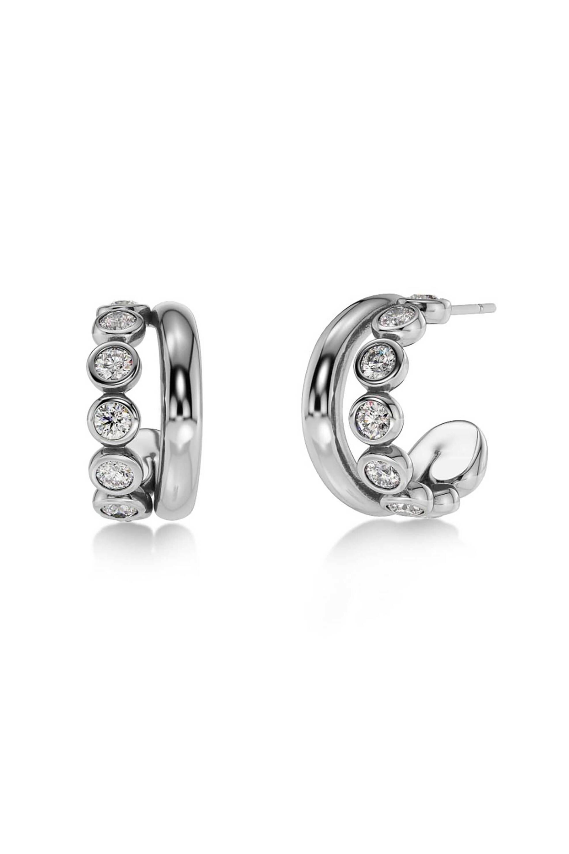 EDBLAD γυναικεία σκουλαρίκια "Grace Hoops Silver L" - 130258