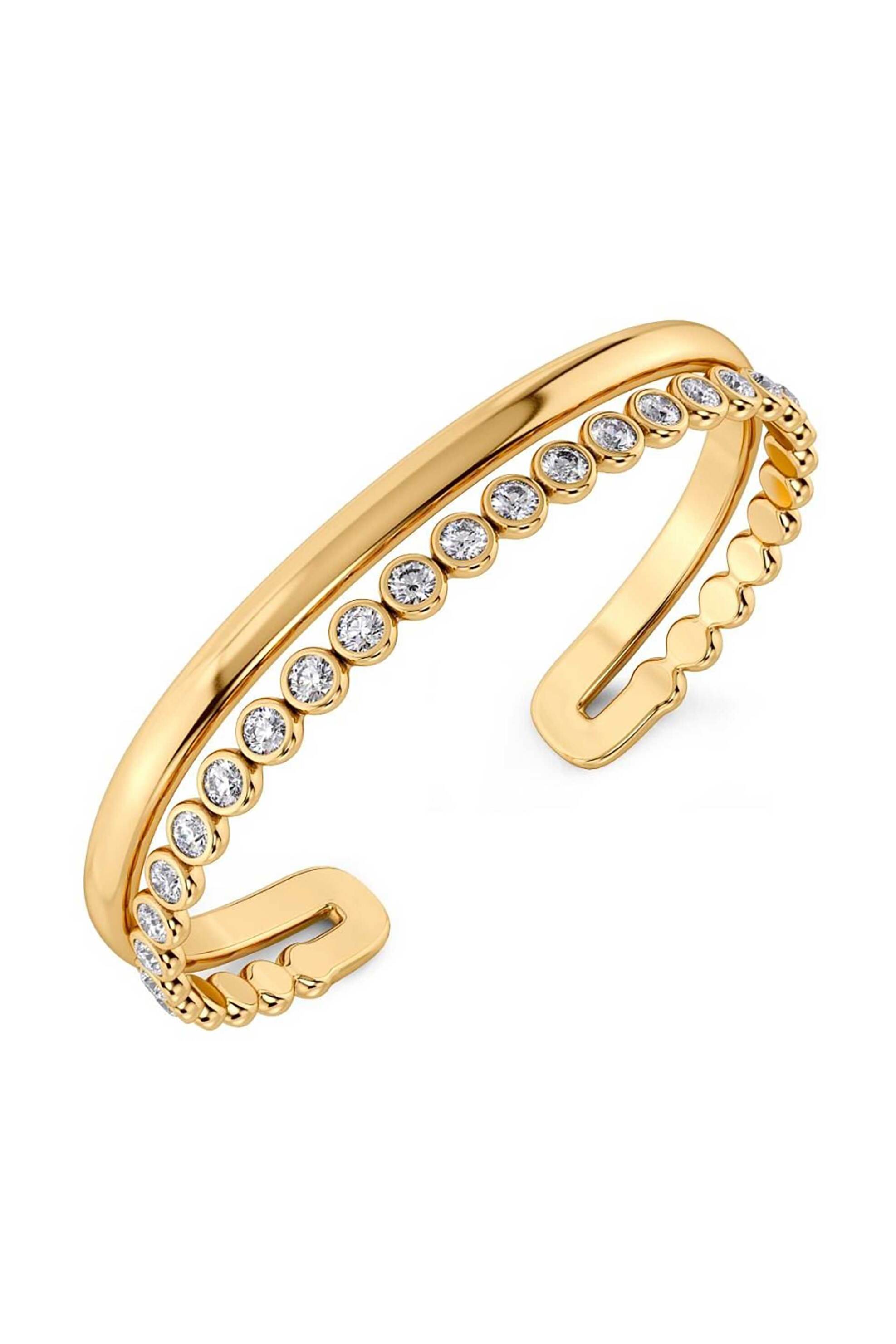 EDBLAD γυναικείο βραχιόλι "Grace Bangle Gold L" - 130259-L