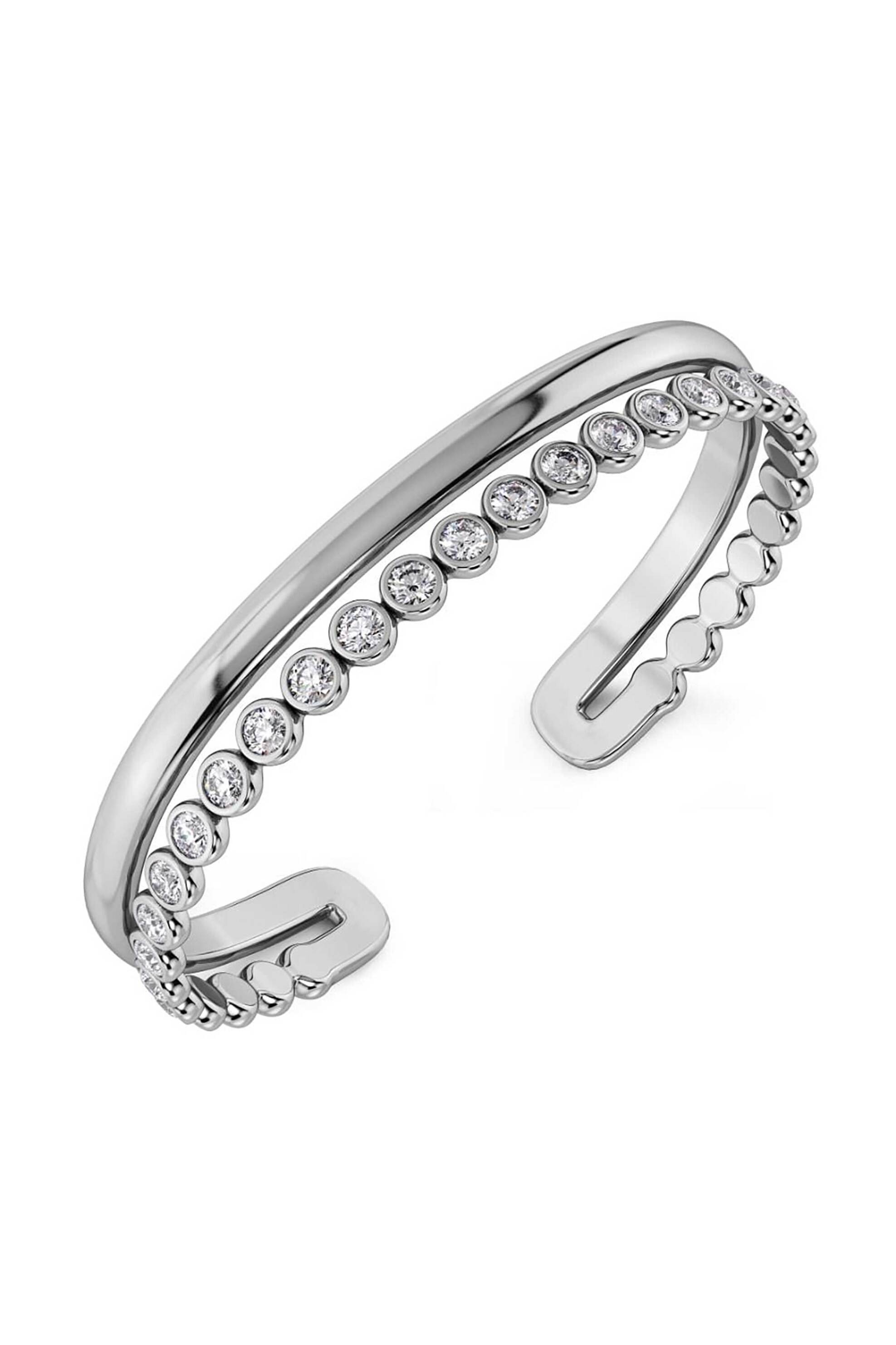 EDBLAD γυναικείο βραχιόλι "Grace Bangle Silver L" - 130260-L