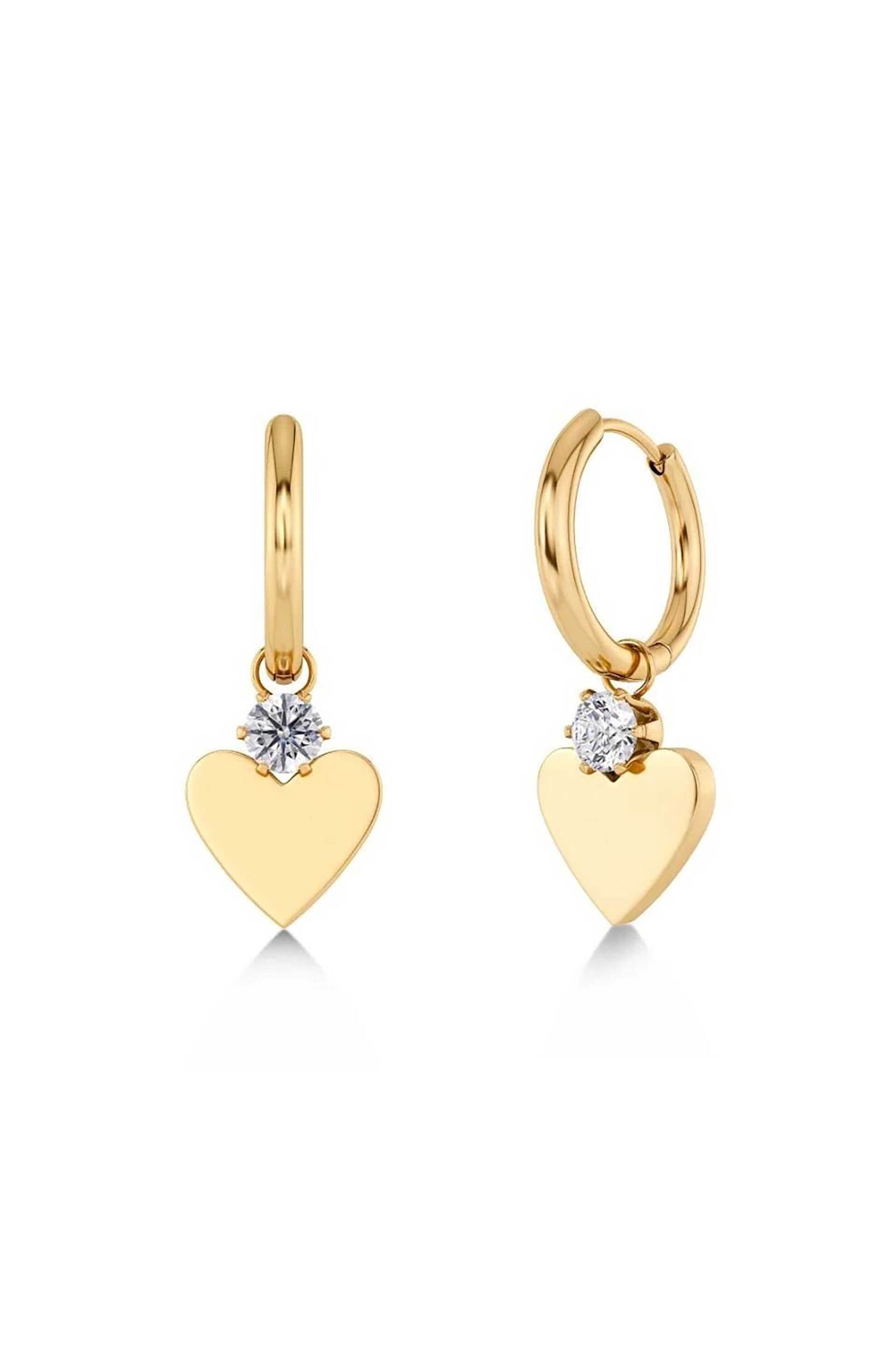 EDBLAD γυναικεία σκουλαρίκια "Love Spark Hoops Gold" - 130279