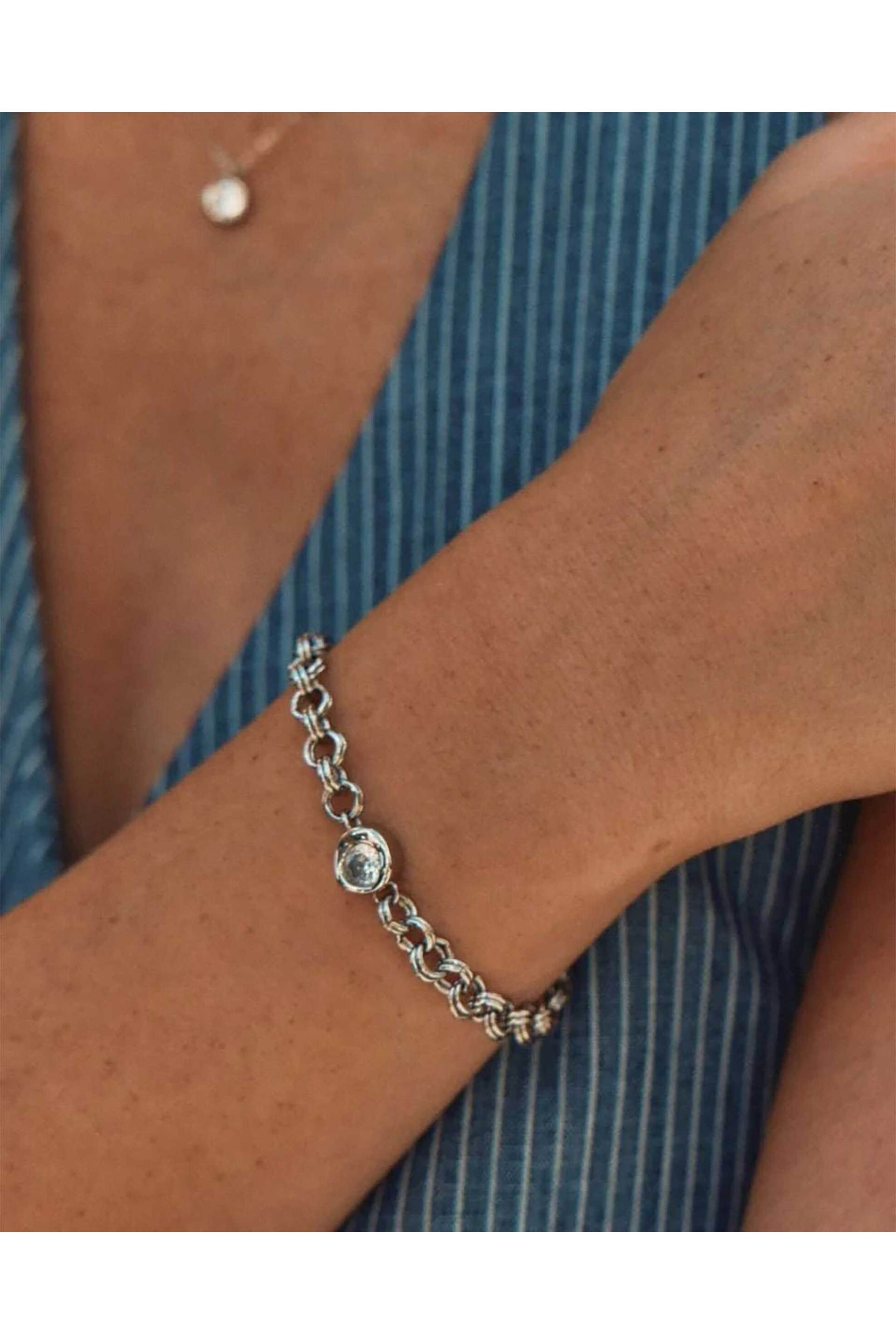 Edblad Γυναικείο Βραχιόλι Ocean Gem Silver L - 130321