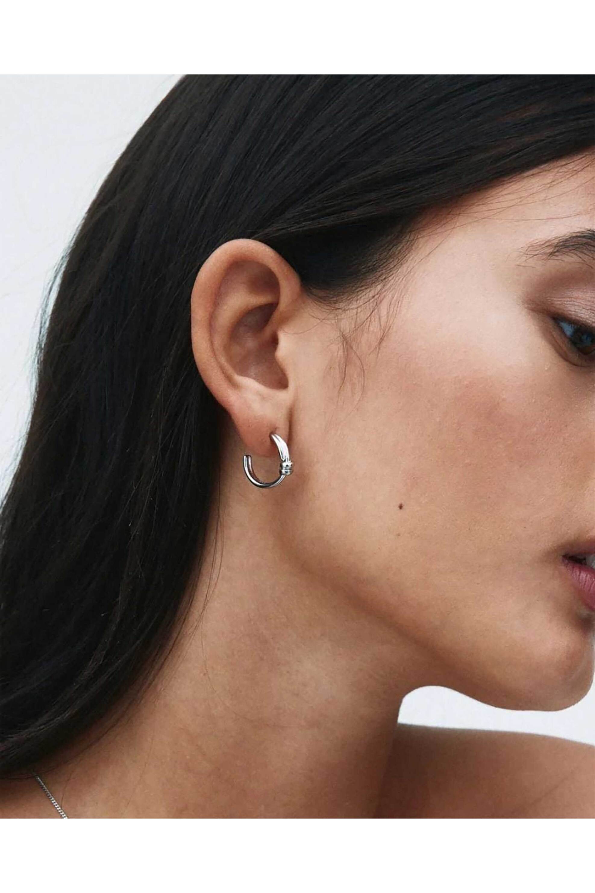 Edblad Γυναικεία Σκουλαρίκια Swivel Hoops Silver - 130331