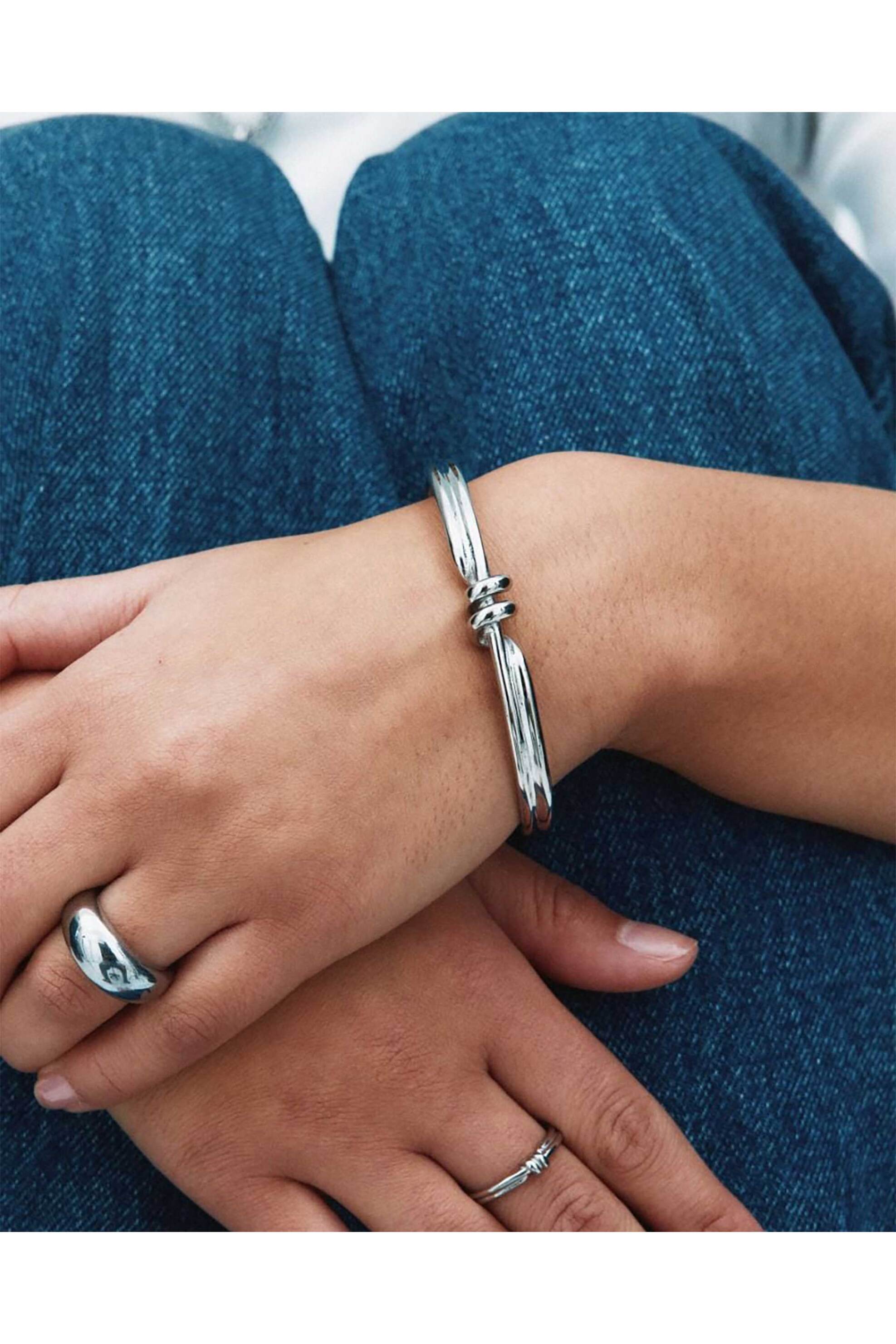 Edblad Γυναικείο Βραχιόλι Swivel Bangle Silver - 130341-S