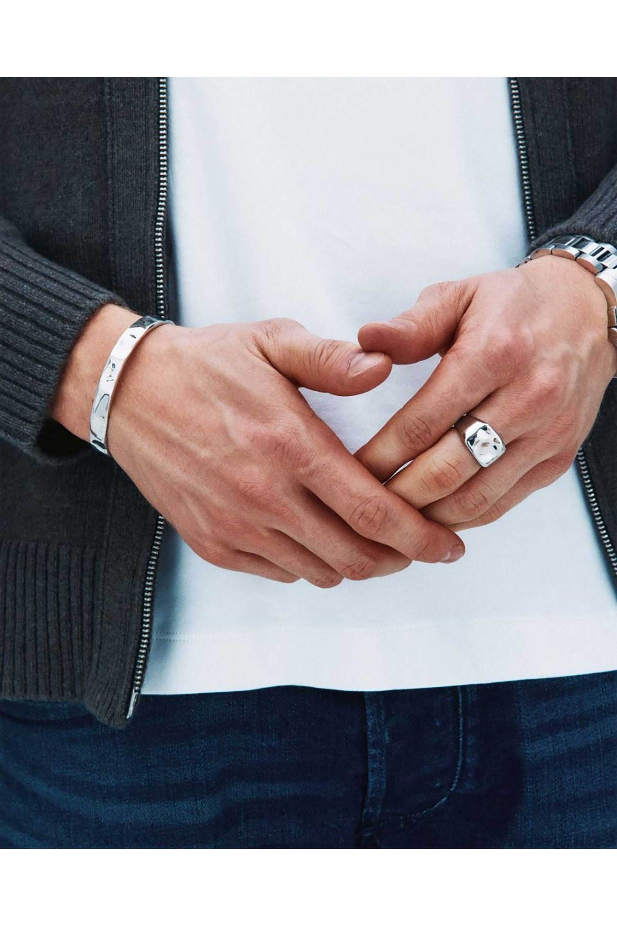 EDBLAD ανδρικό δαχτυλίδι "River Ring Silver L" - 130355-20 φωτογραφία