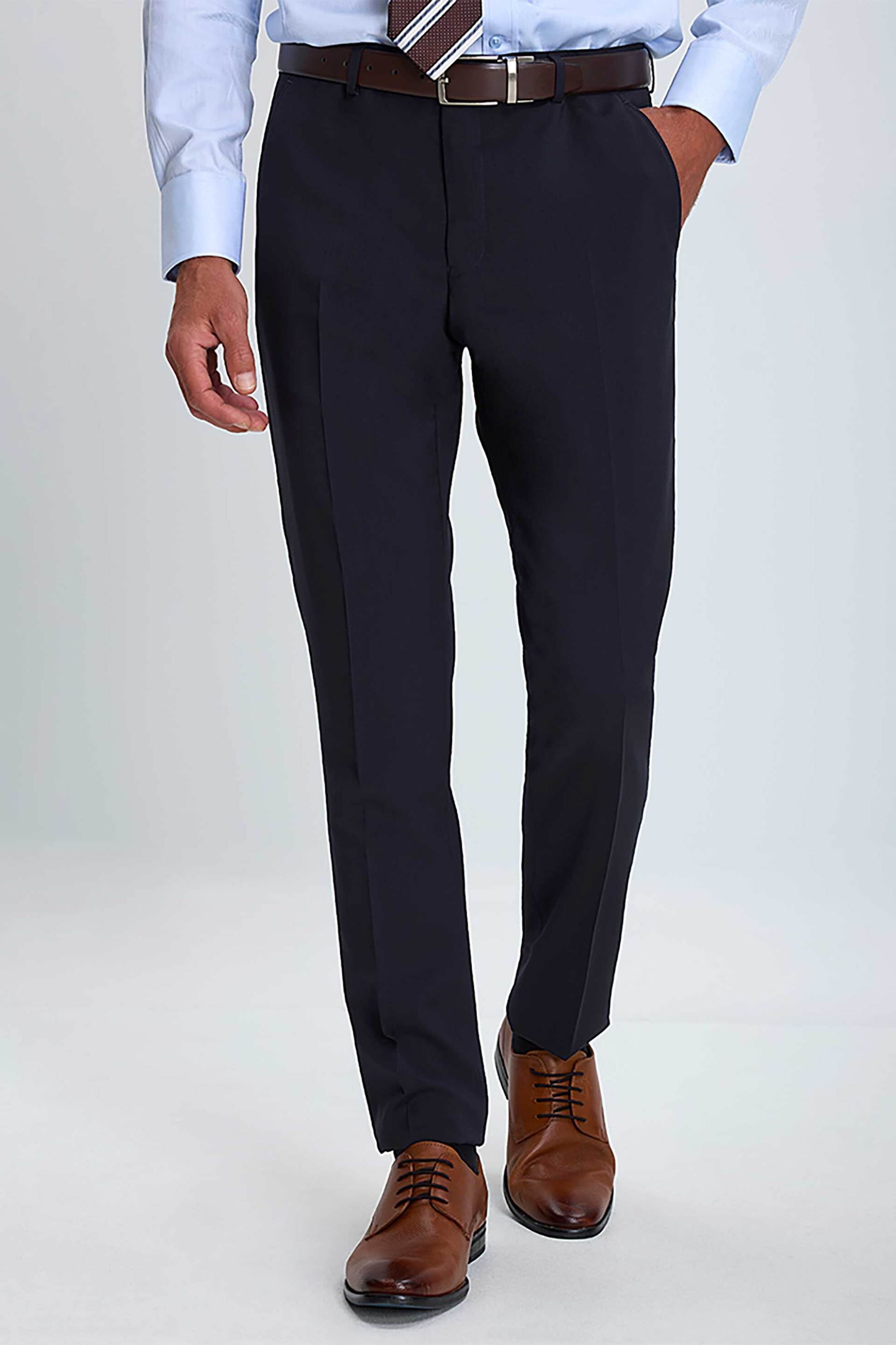 Vardas αδνρικό παντελόνι μονόχρωμο "Formal" Slim Fit - D105000511106101 Μπλε Σκούρο φωτογραφία
