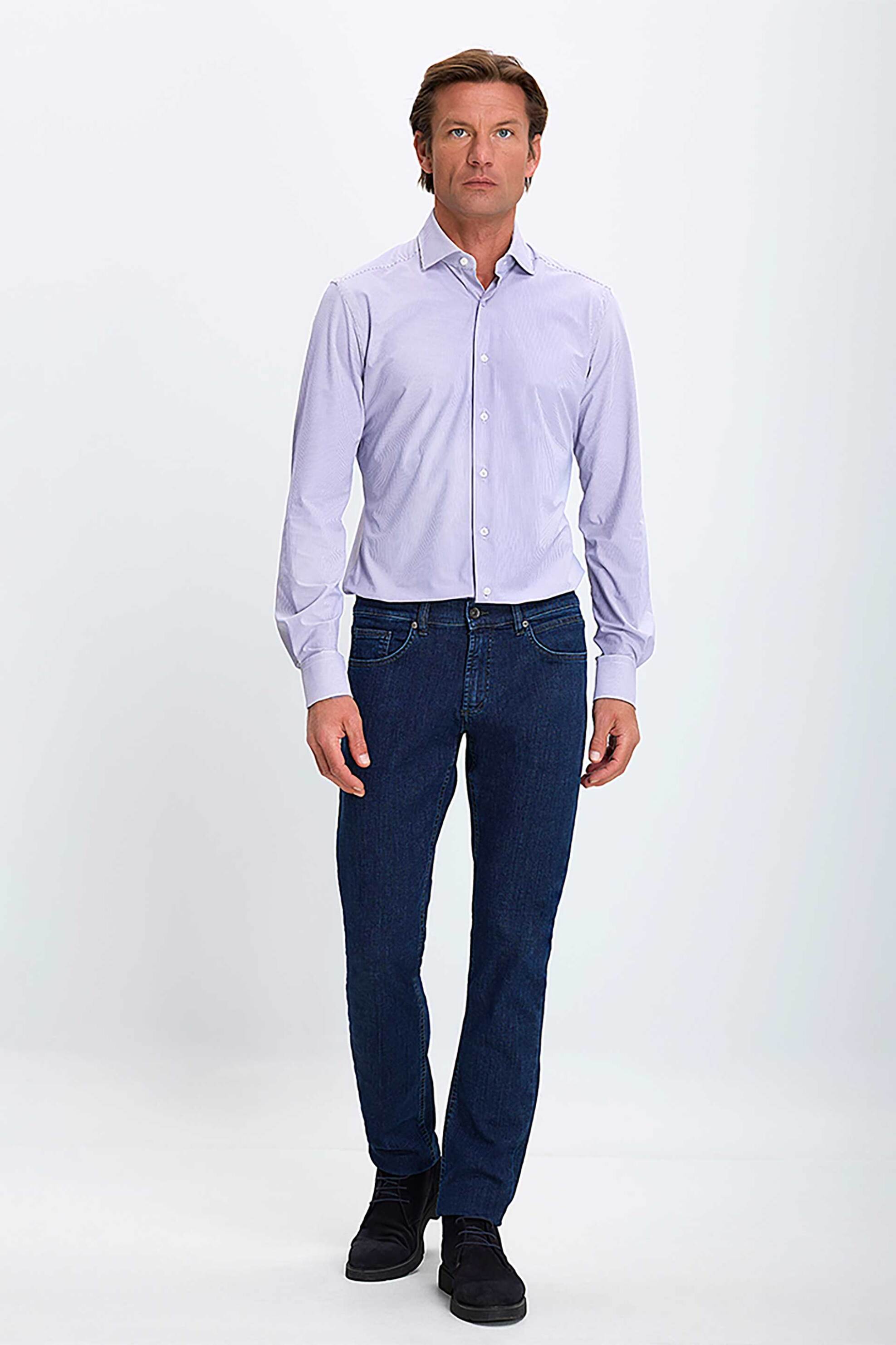 VARDAS Vardas ανδρικό τζιν παντελόνι πεντάτσεπο Slim Fit - D127000241112101 Denim Blue