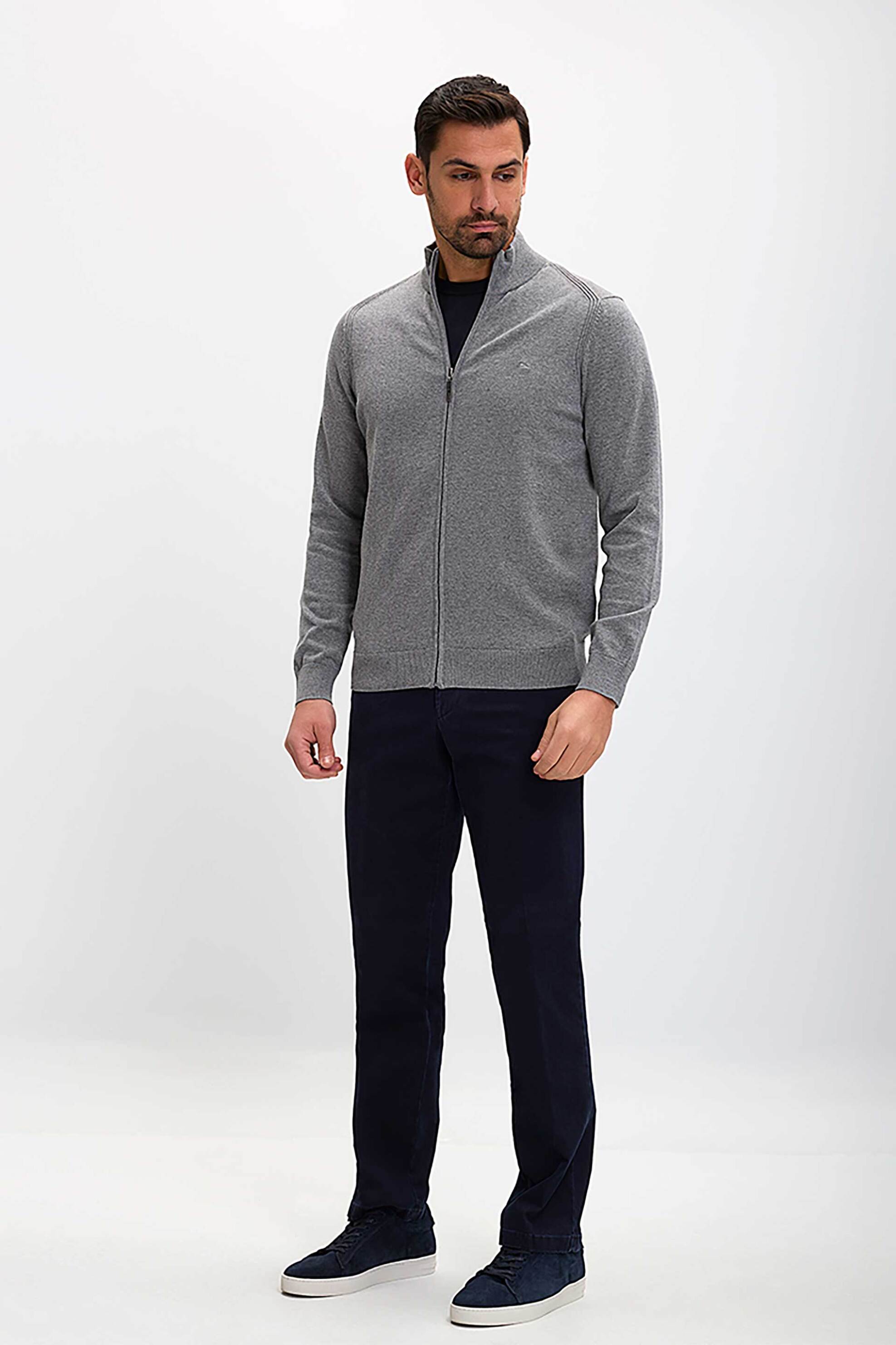 KAISER HOFF Kaiser Hoff ανδρικό παντελόνι chino Regular Fit - D124000651107100 Μπλε Σκούρο