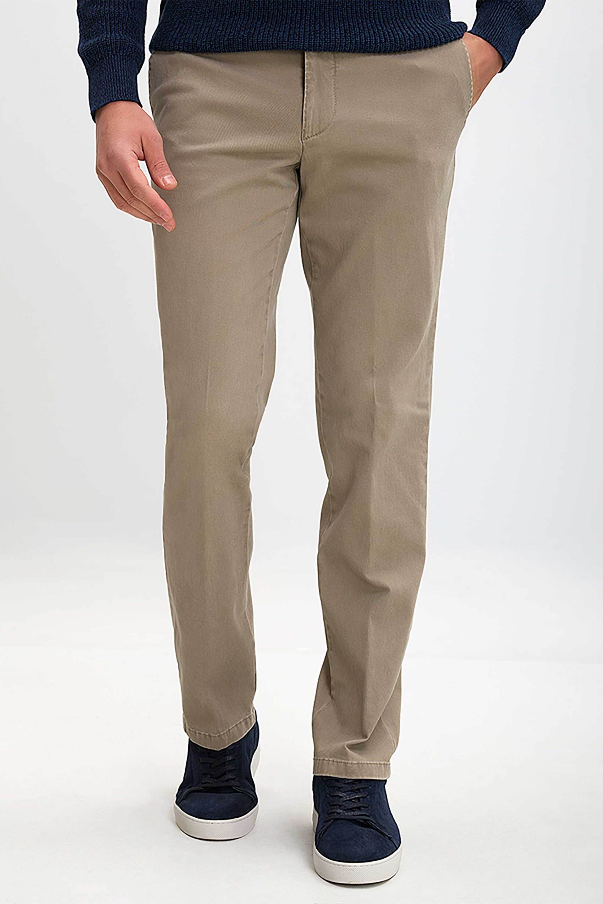 Kaiser Hoff ανδρικό παντελόνι chino Regular Fit - D124000671202100-** Μπεζ φωτογραφία