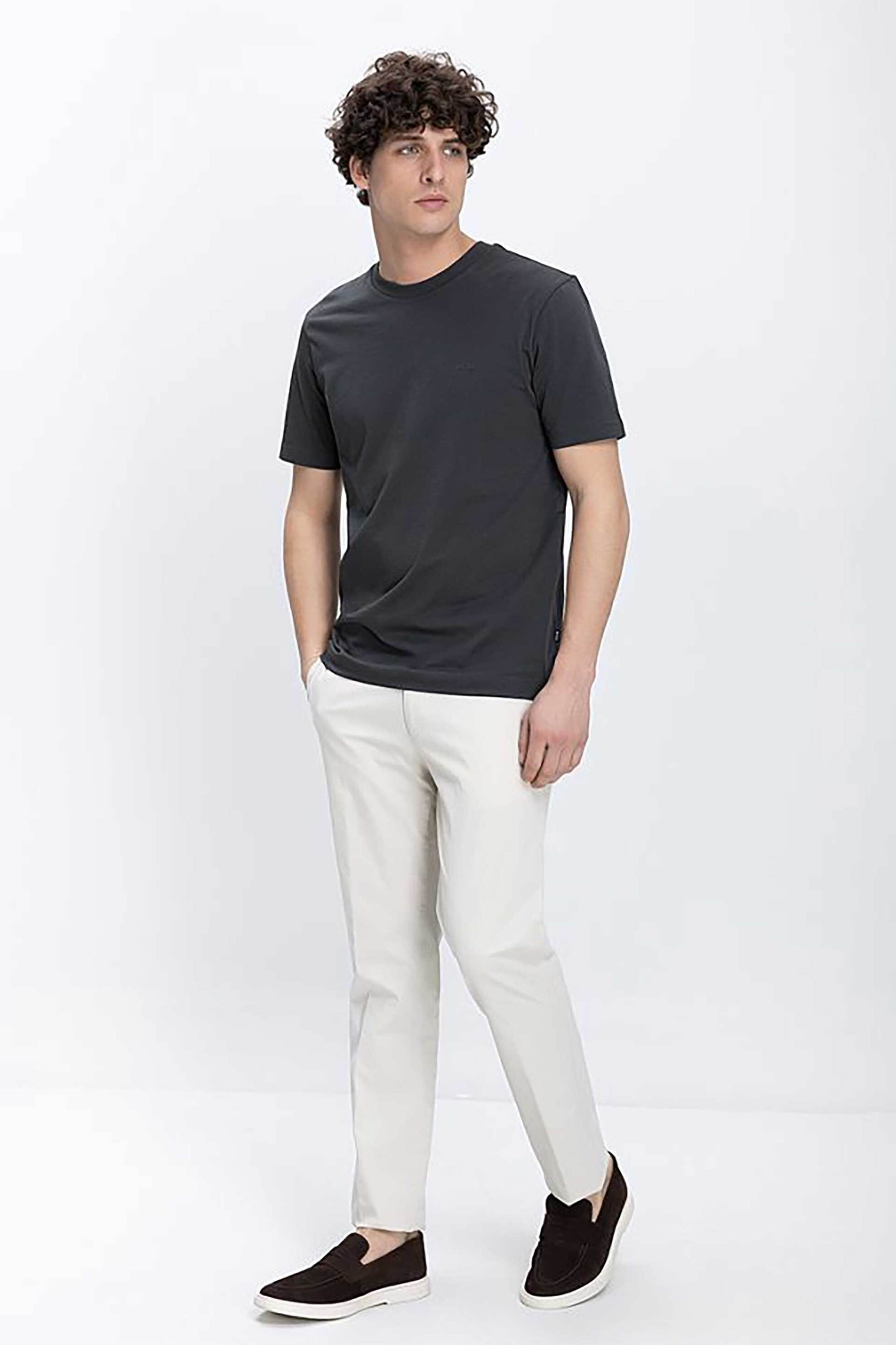 Kaiser Hoff ανδρικό παντελόνι chino Regular Fit - D124001321202100 Μπεζ
