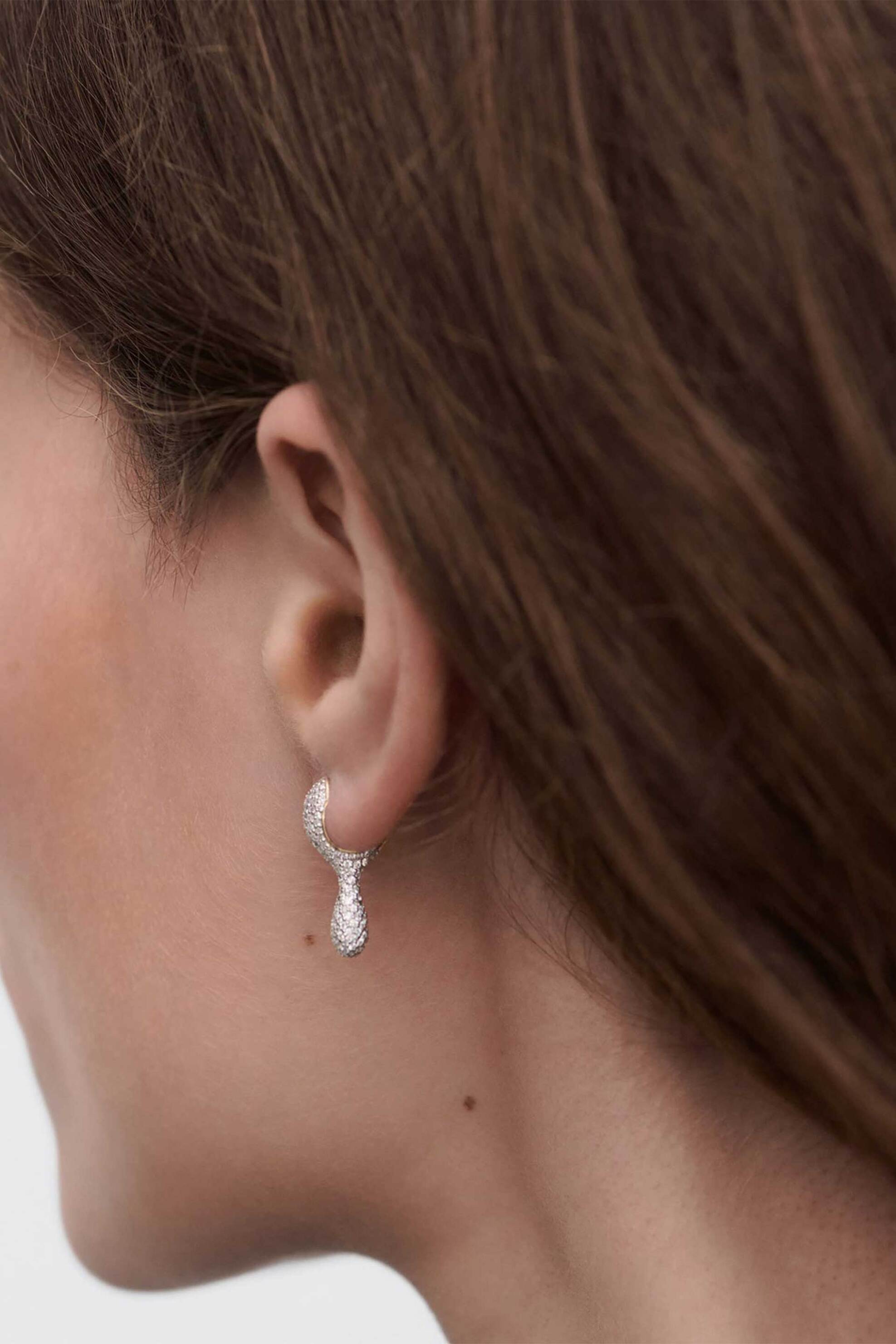 PDPAOLA PDPAOLA γυναικεία σκουλαρίκια "Pave Ray" - AR01-D25-U - 3