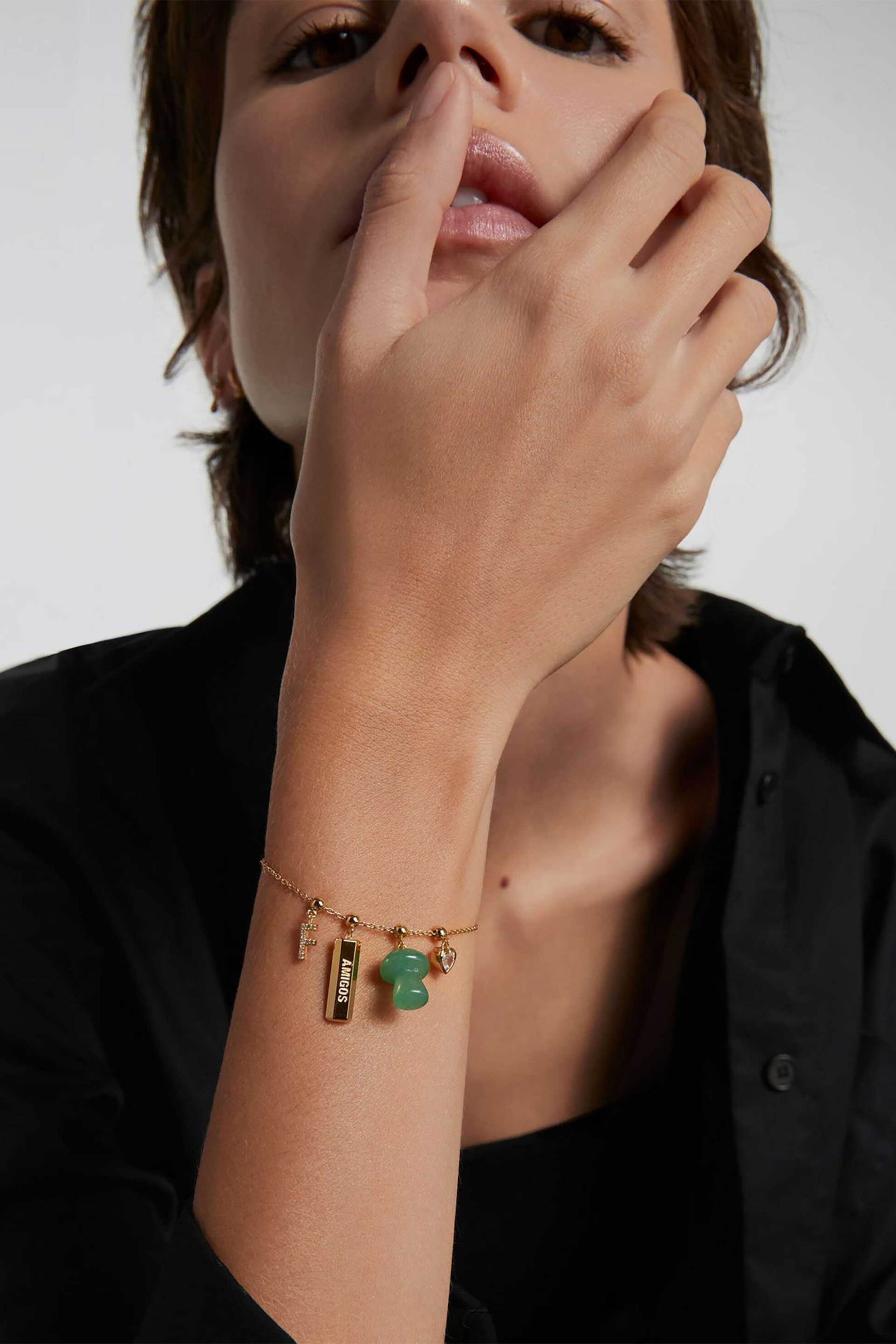 PDPAOLA γυναικείο charm "Letter F" - CH01-055-U φωτογραφία