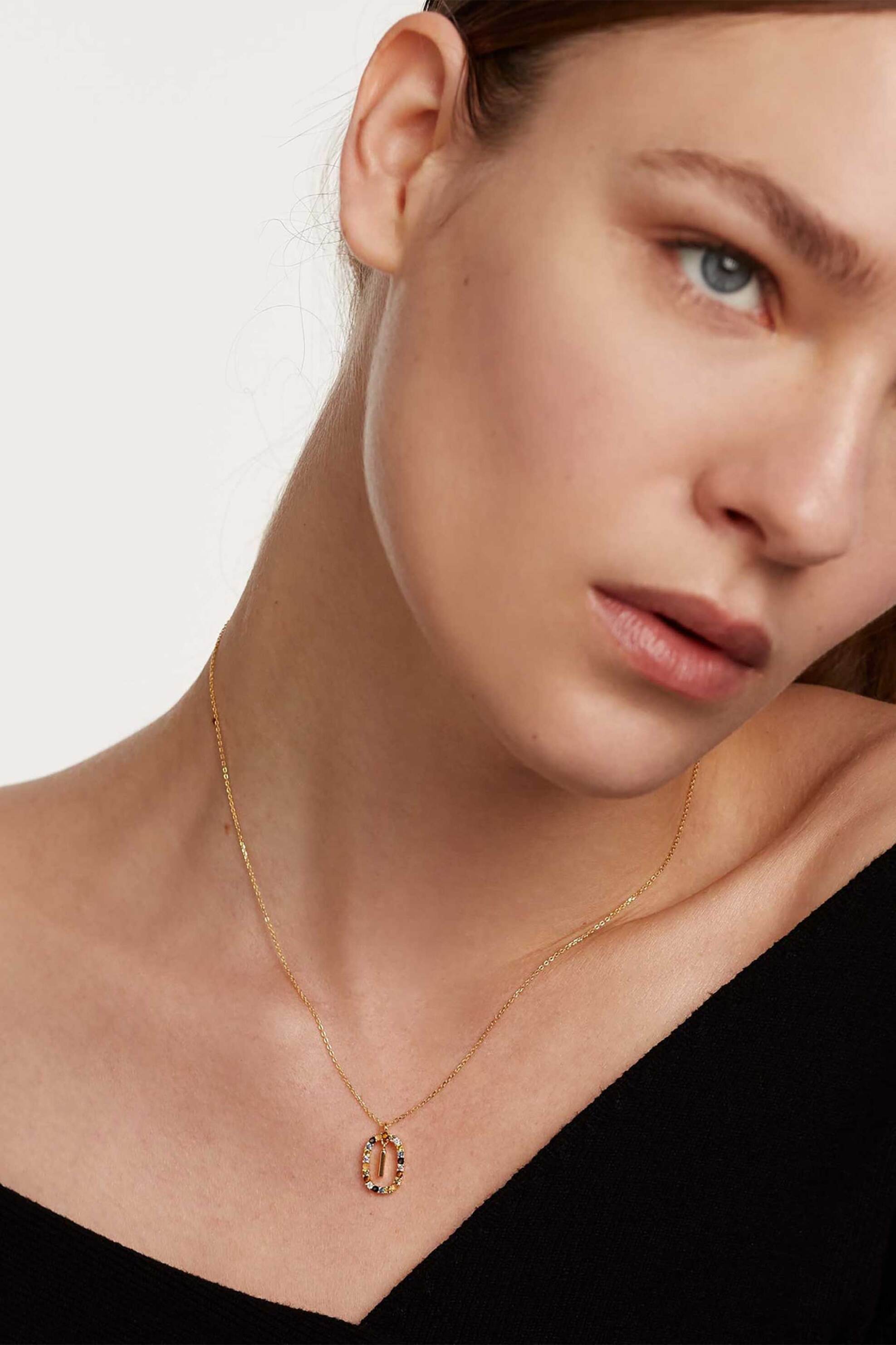 PDPAOLA γυναικείο κολιέ "Letter I" - CO01-268-U φωτογραφία