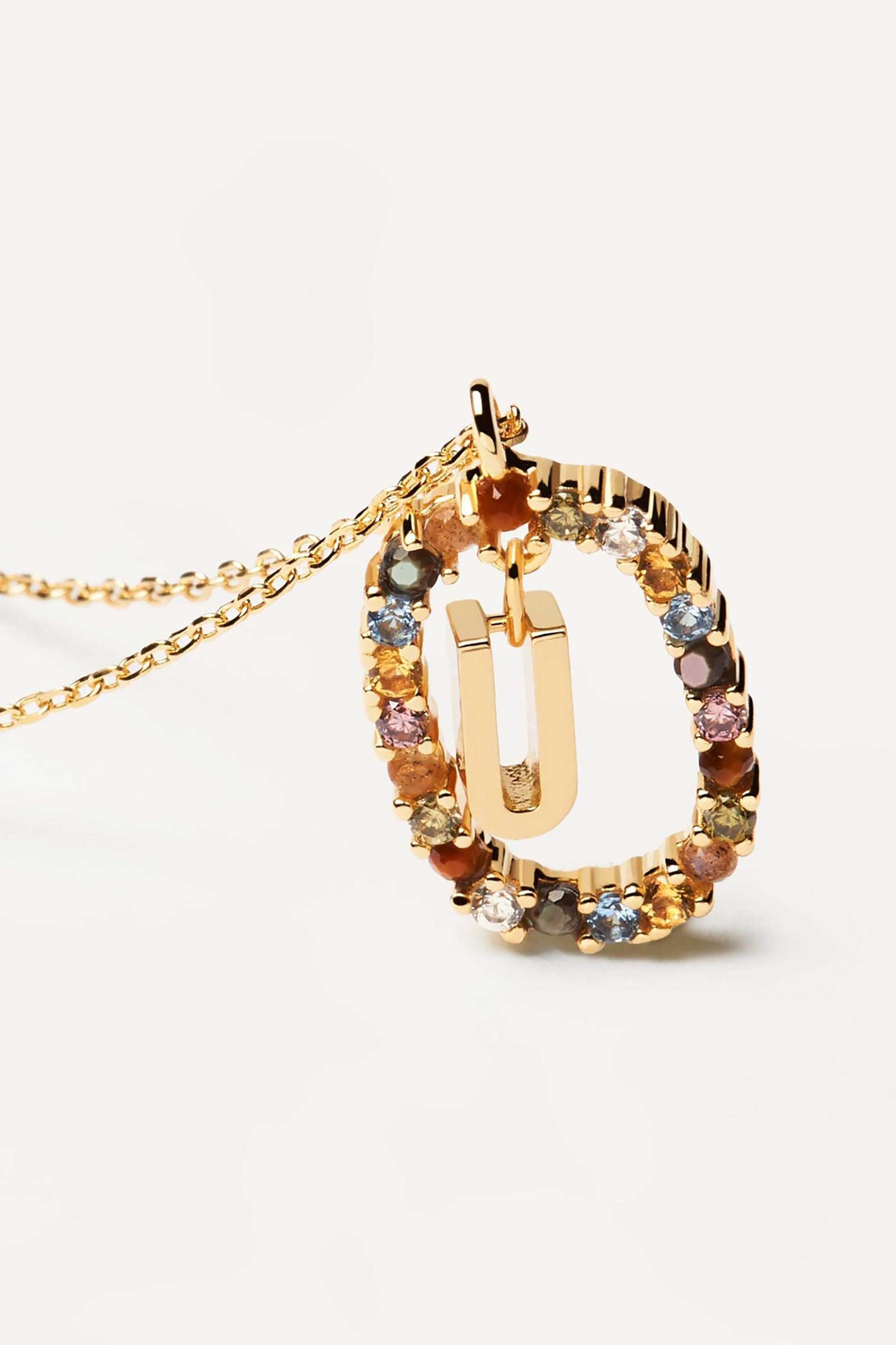 PDPAOLA γυναικείο κολιέ "Letter U" - CO01-280-U φωτογραφία