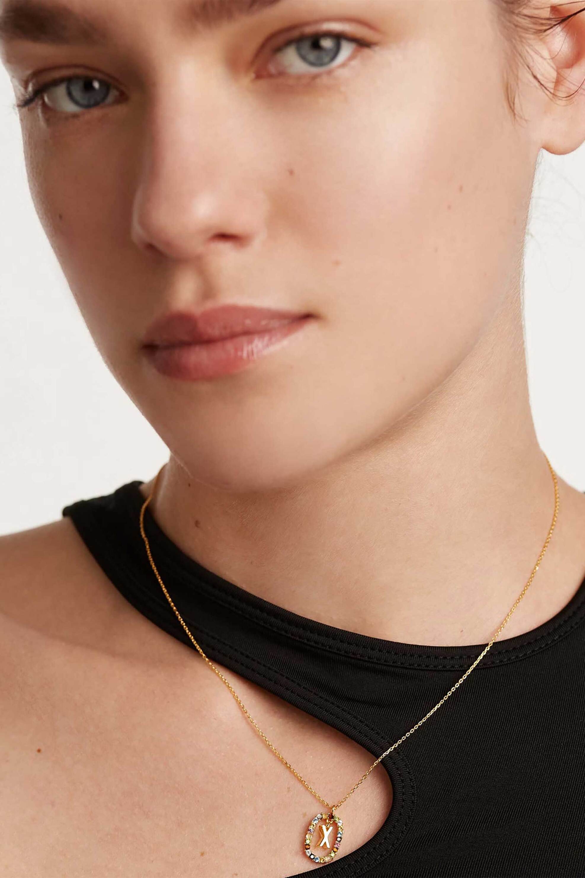 PDPAOLA γυναικείο κολιέ "Letter X" - CO01-283-U φωτογραφία