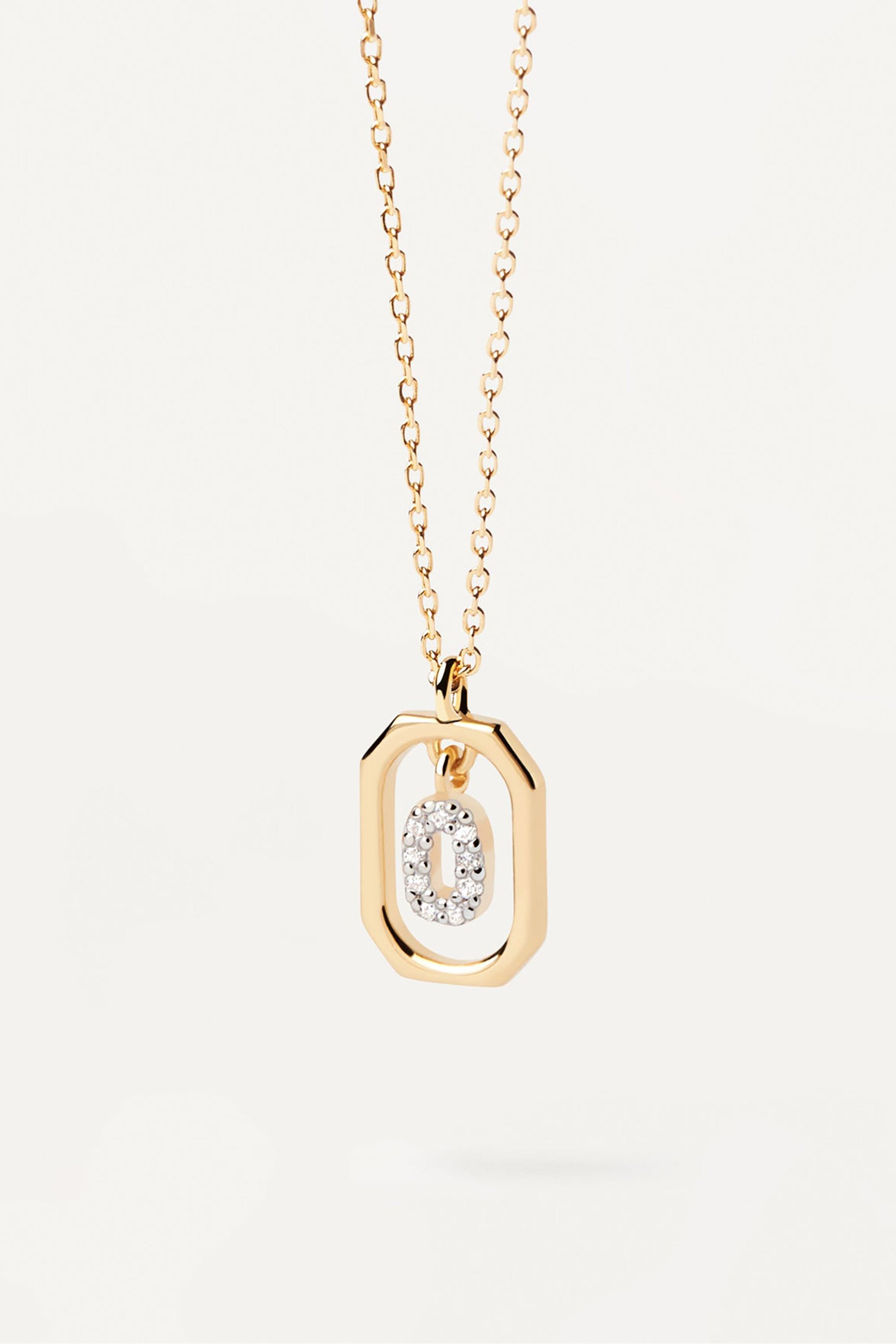 PDPAOLA PDPAOLA γυναικείο κολιέ "Mini Letter O" - CO01-526-U