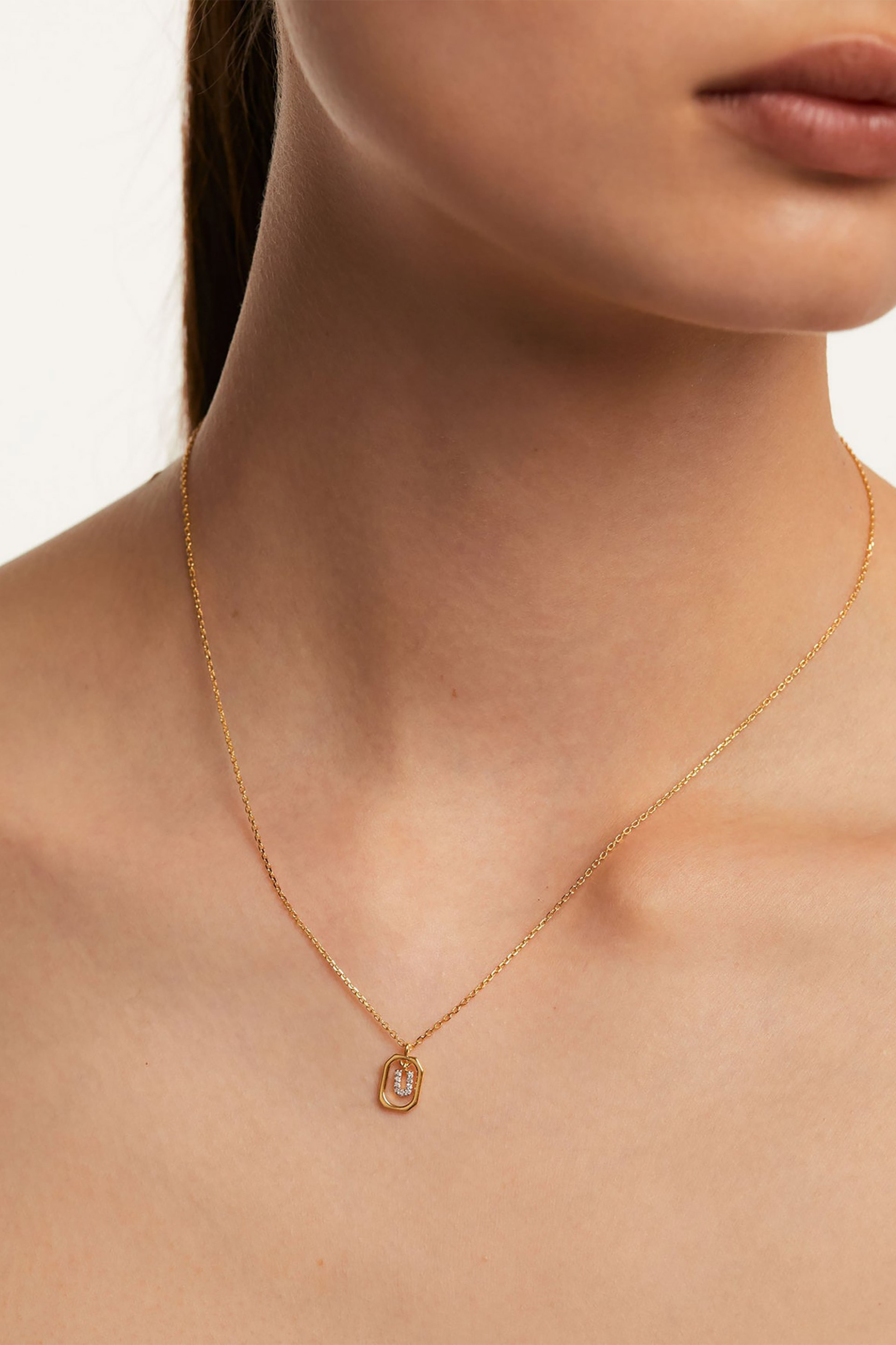 PDPAOLA γυναικείο κολιέ "Mini Letter U" - CO01-532-U φωτογραφία