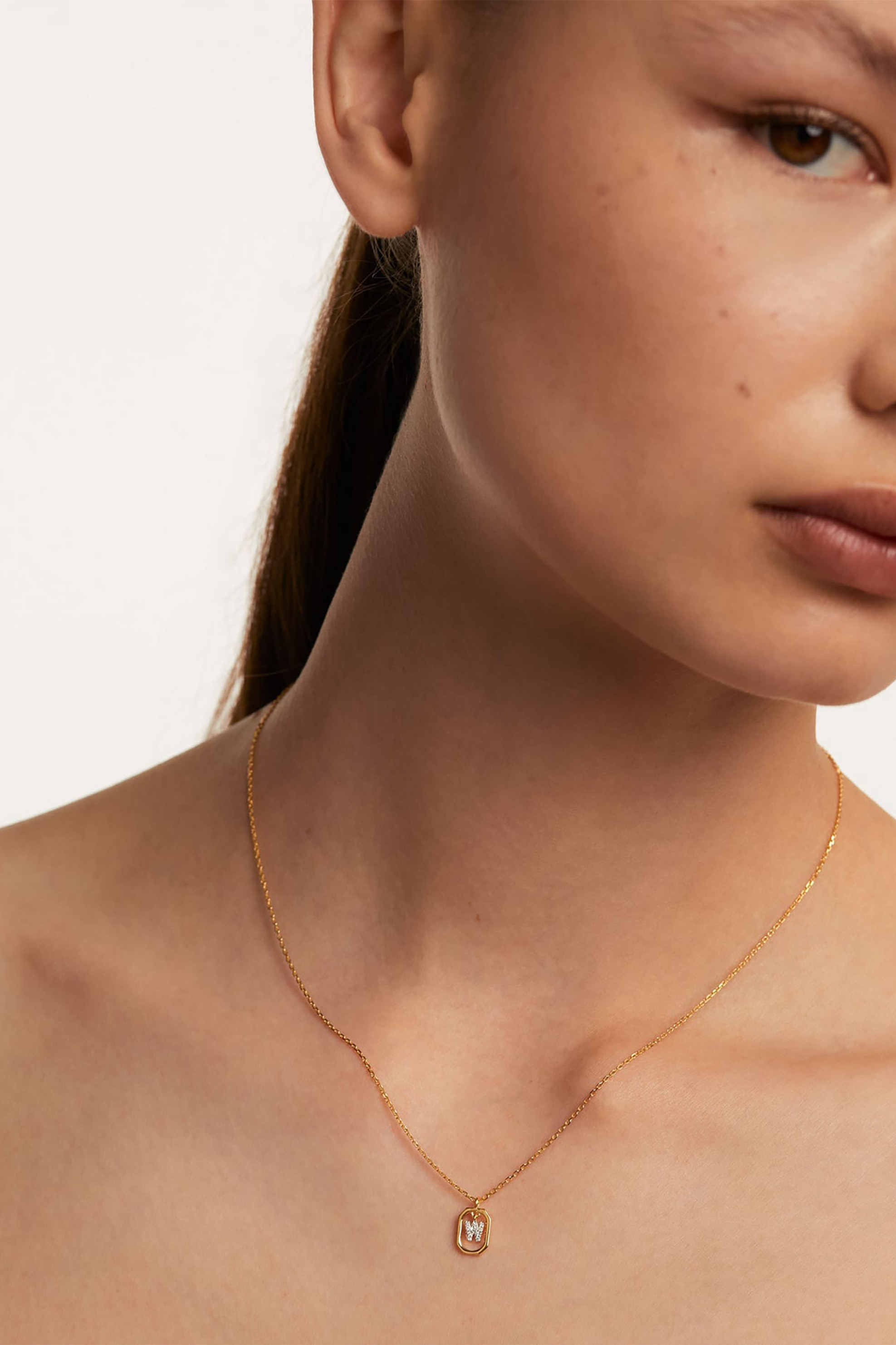 PDPAOLA γυναικείο κολιέ "Mini Letter W" - CO01-534-U φωτογραφία